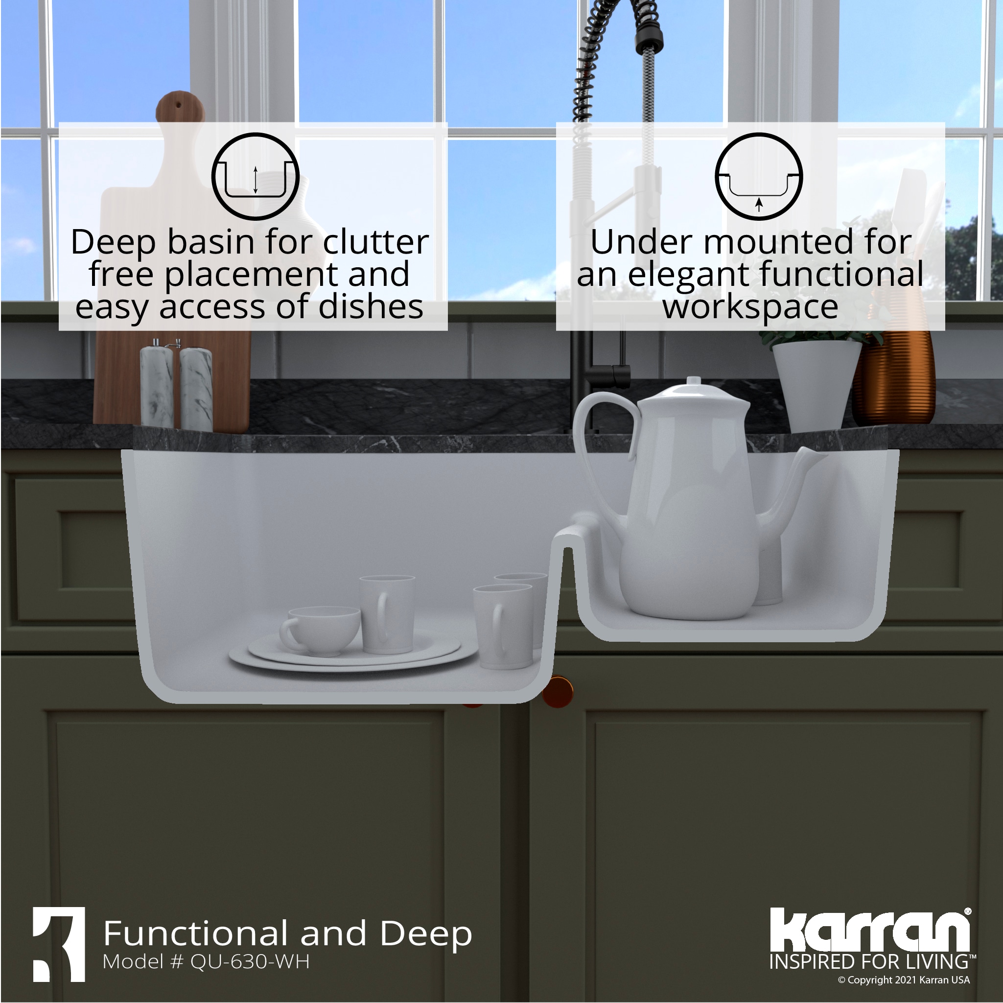 Karran QU-630-WH Kitchen-Sinks - View #8