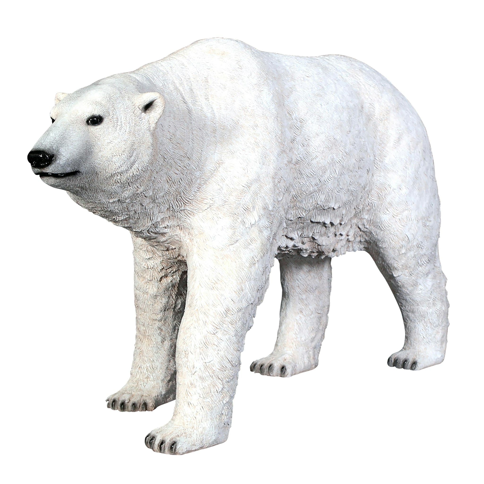 Design Toscano NE110009 47-Inches H x 76.5-Inches W Off-white Bear Garden Statue