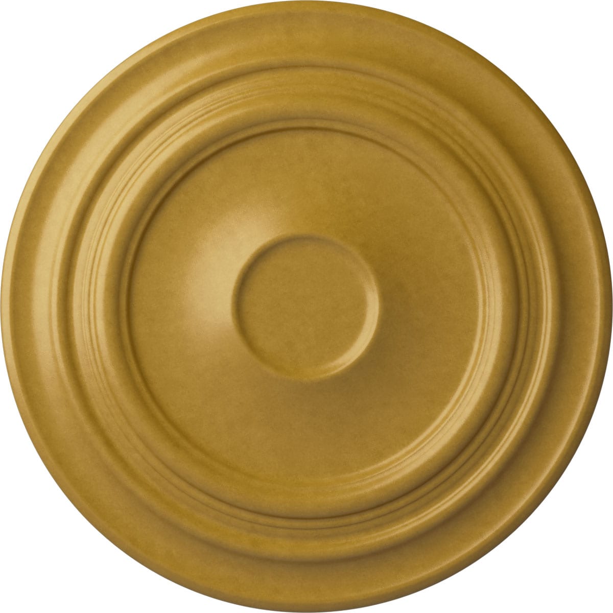 Ekena Millwork CM32GIIGS Giana 32.625-in W x 32.625-in L Painted Iridescent Gold Polyurethane Whole Ceiling Medallion