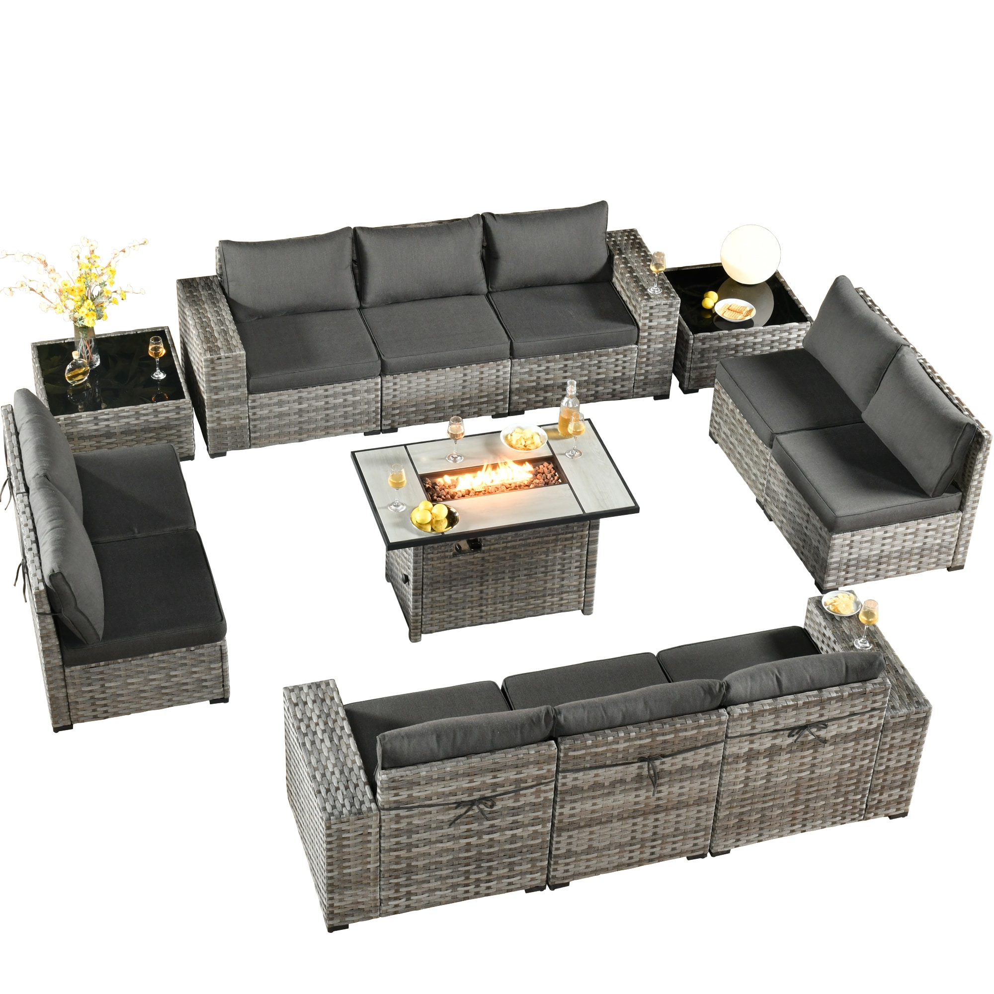XIZZI XIBBR105-12FP Patio-Conversation-Sets - View #3