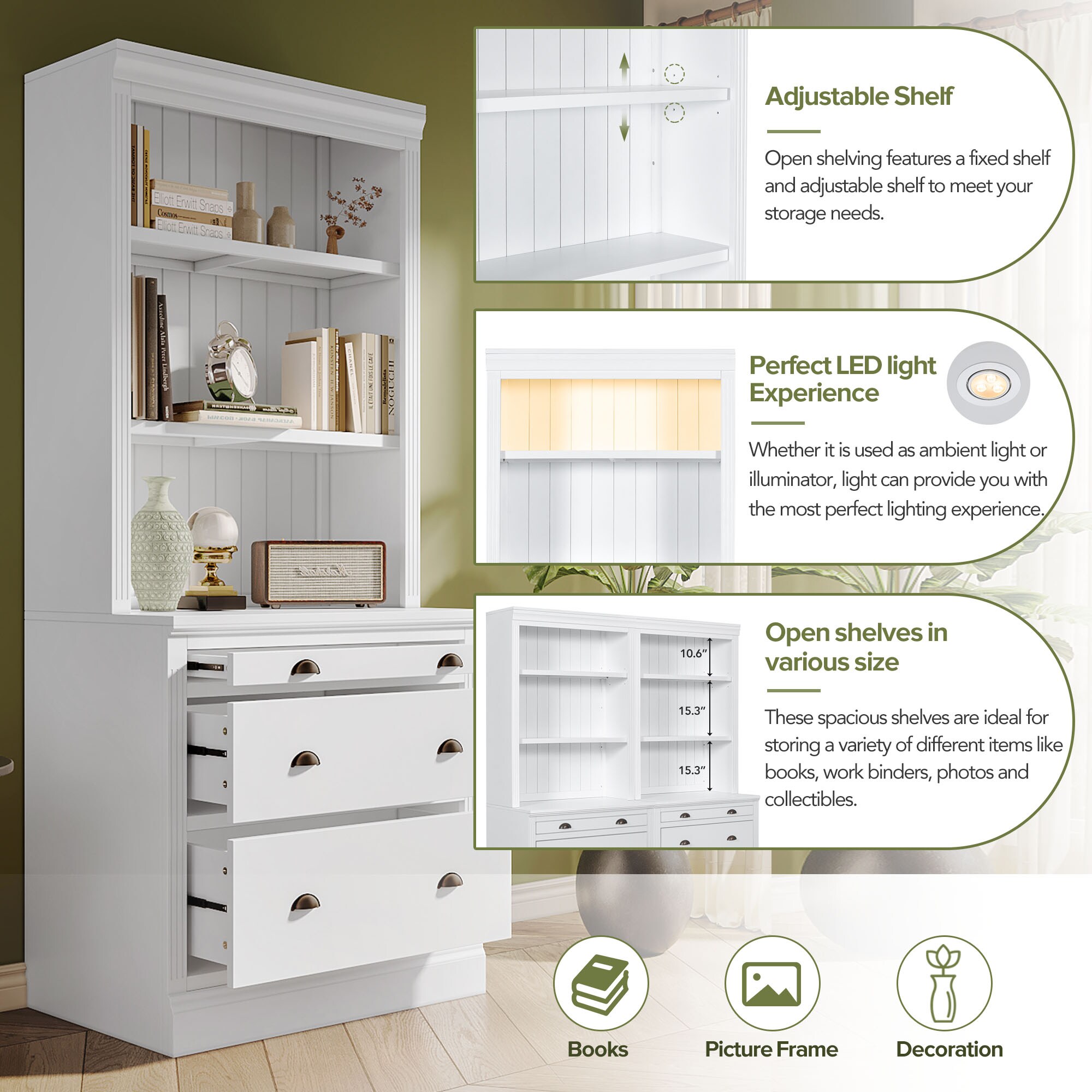 ModernLuxe L3P-SR000004AAK bookcases - View #9