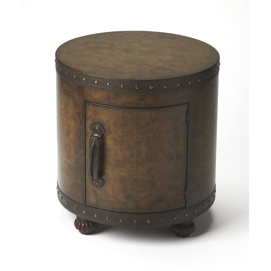 HomeRoots 4000389942 Old World Map Duffel Table
