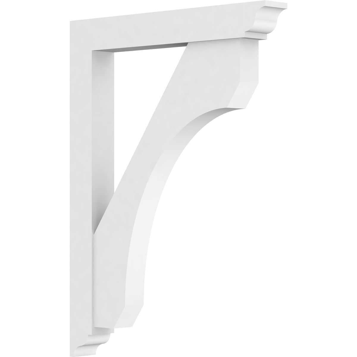 Ekena Millwork BKTP03X24X32LEC01 Standard Legacy 3-in x 24-in x 32-in White PVC Standard bracket