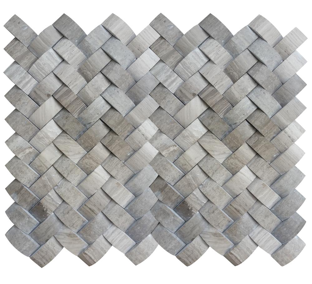 Emser M05METRGR1113MTW Metro 10-Pack Gray Natural Stone Limestone Border Tile (11-in x 13-in)