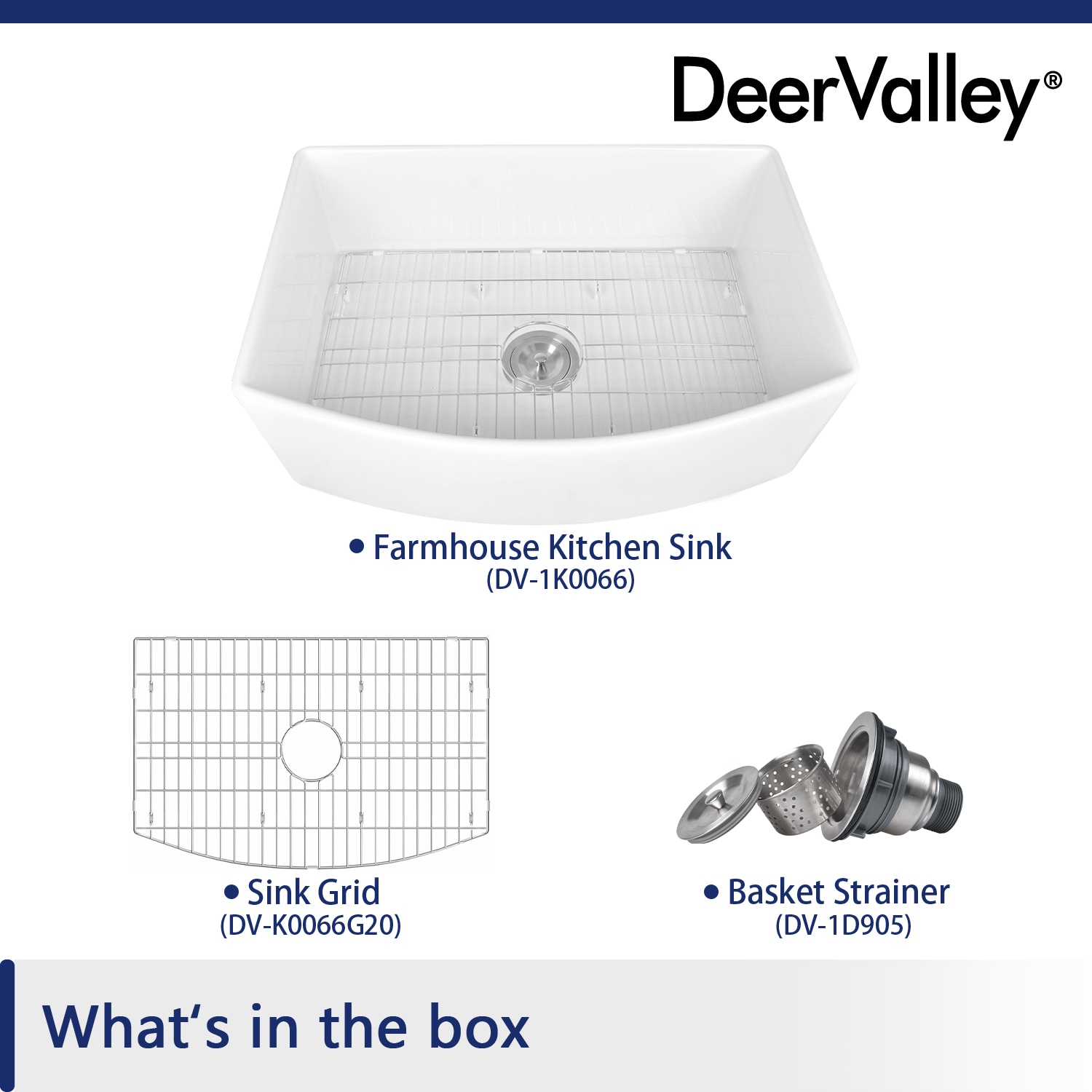 White Fireclay Single Basin Farmhouse Kitchen Sink