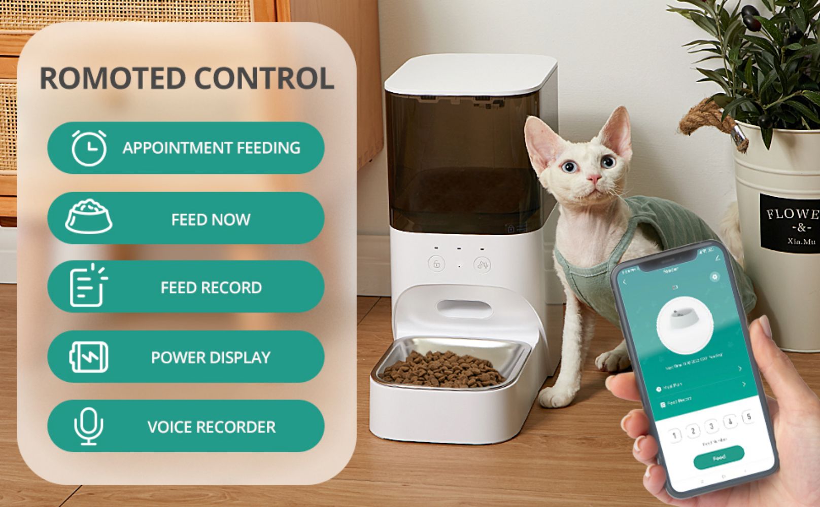 Siavonce ZX-17522 Pet-Feeder - View #4