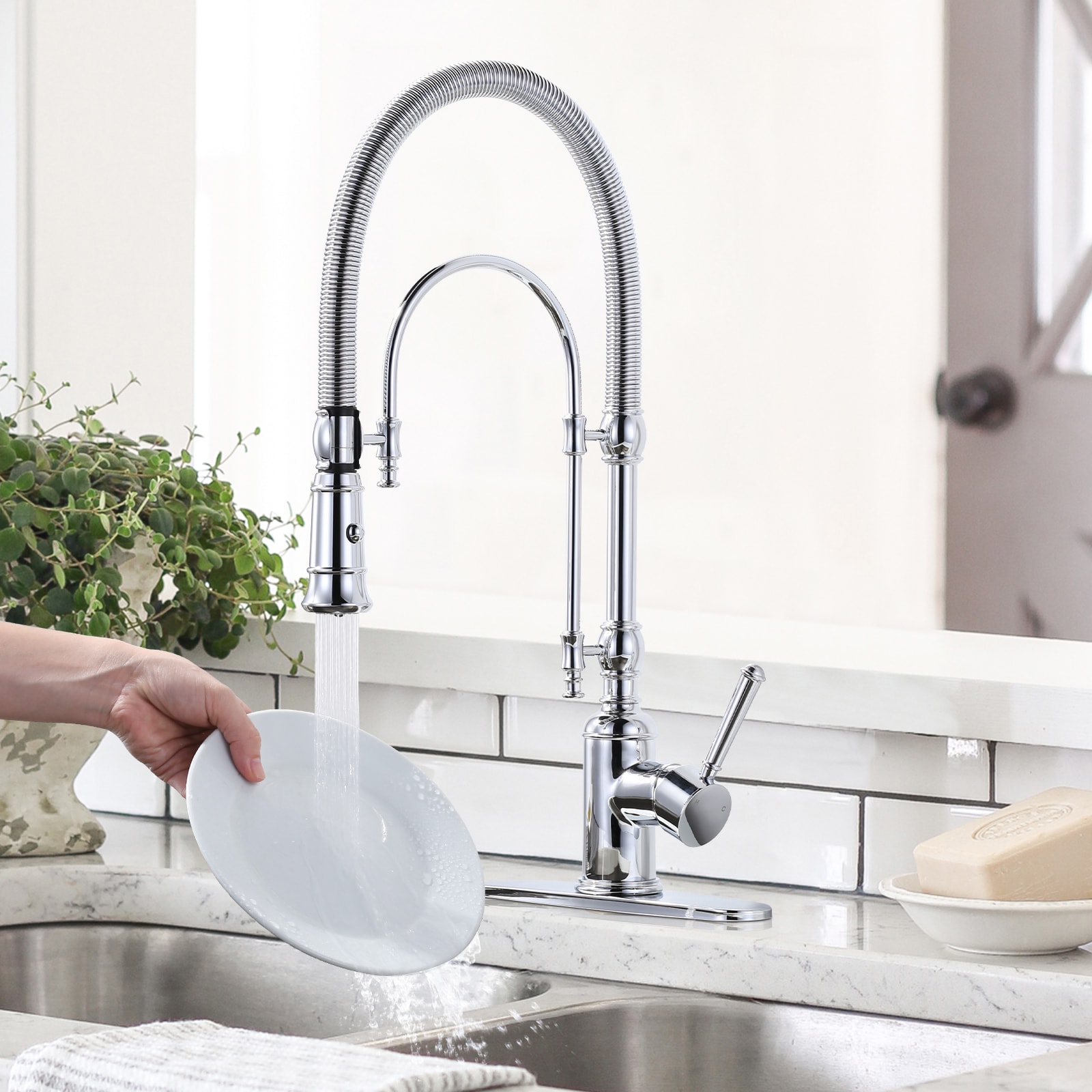 WOWOW KB122009C-LW Kitchen-Faucets - View #3