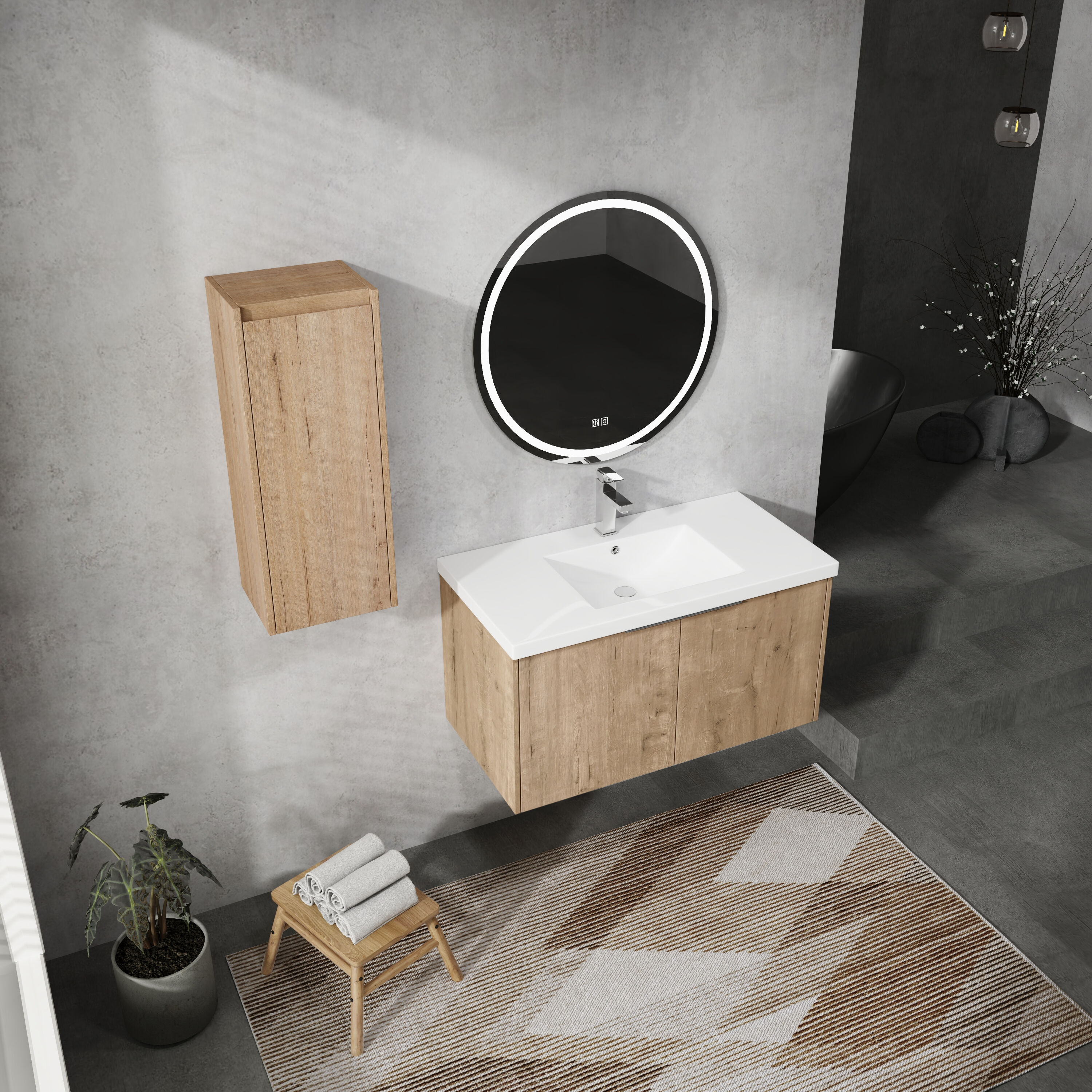 LOVMOR SF-J-W999S00218 Bath-Vanity-Combo - View #4