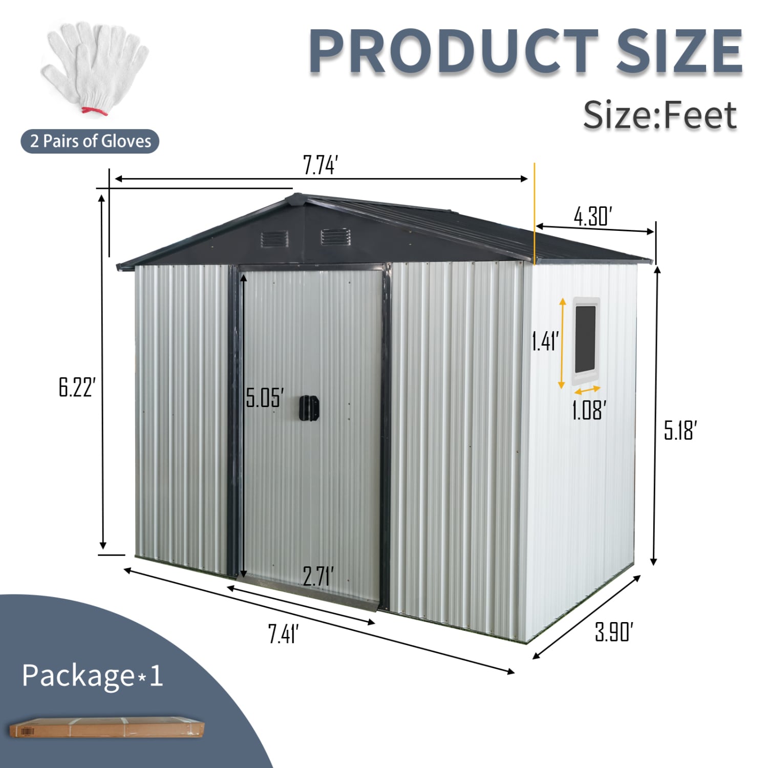 Streamdale Furniture W540P185268 Metal-Storage-Buildings-Sheds - View #4