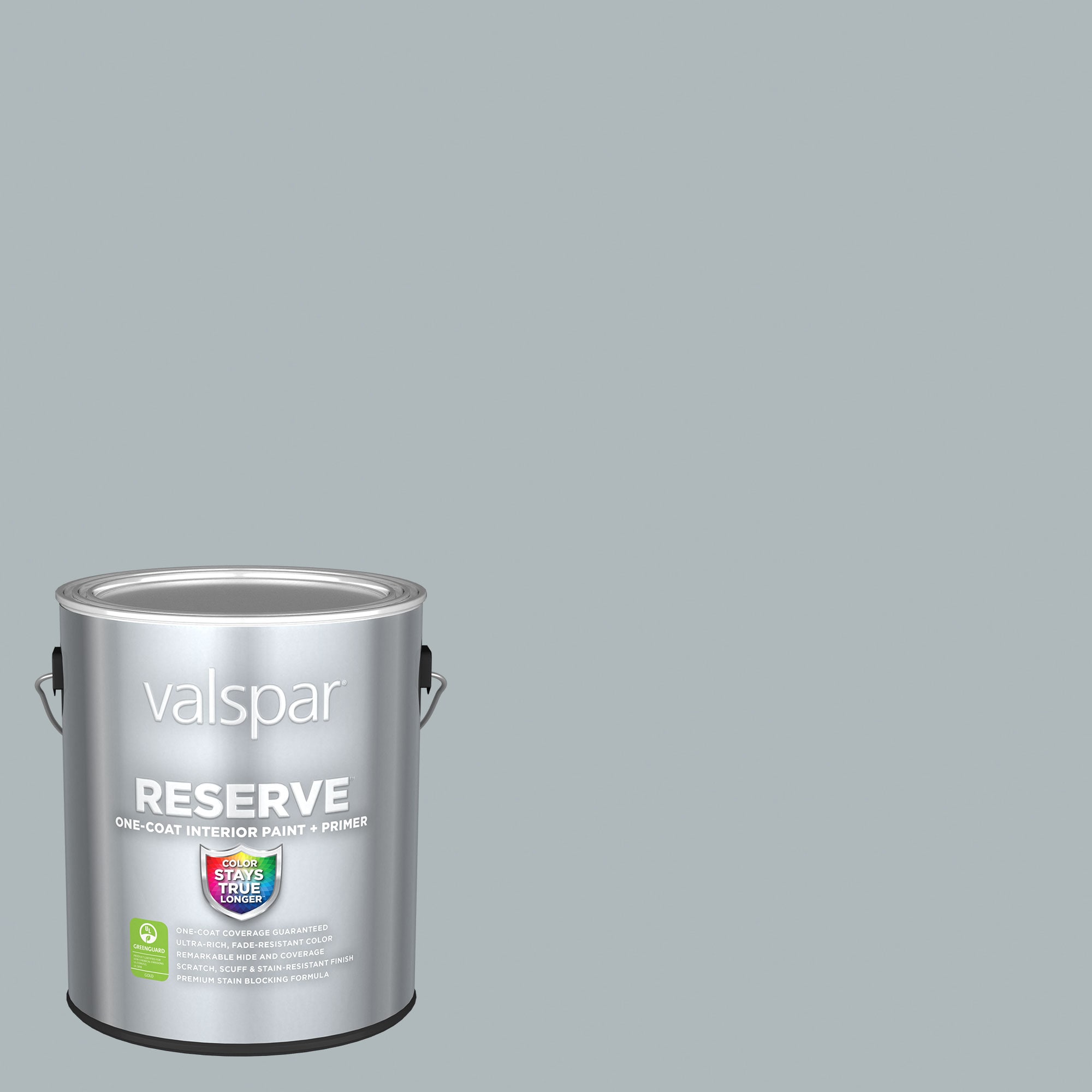 Valspar 5001-1B-2916574 Reserve Flat Grey Brook 5001-1B Latex Interior Paint Paint + Primer ( 1-gallon )
