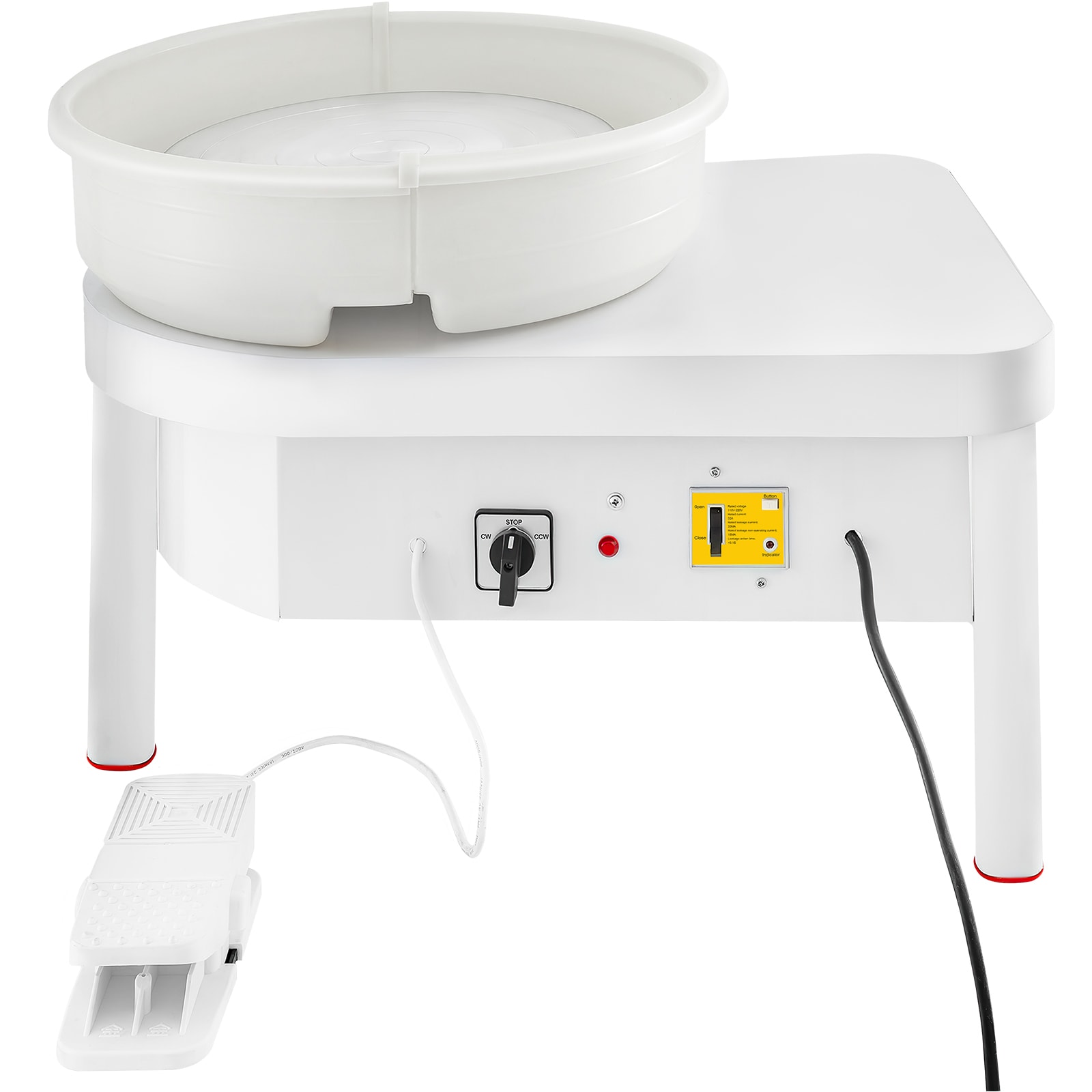 SVOPES SCTYLPJ14YCT03451V1 Pottery Wheel 36cm Pottery Forming Machine with Foot Pedal Pottery Wheel for Adults 450W Electric Pottery Wheel for DIY Clay Art Craft