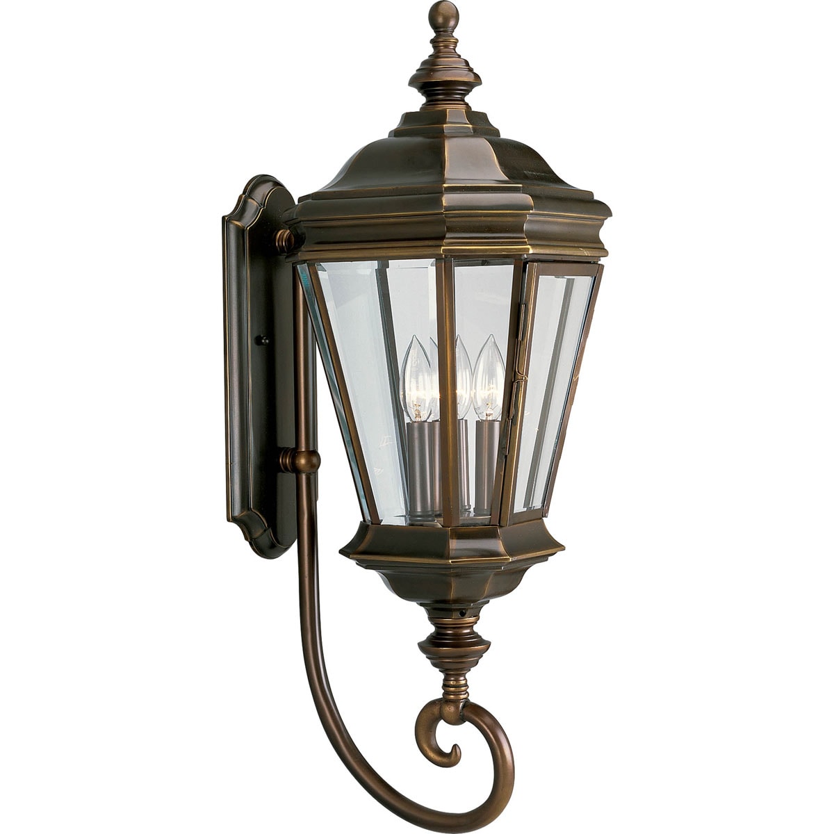 Crawford Oil Rubbed Bronze 3-Light Outdoor Wall Lantern