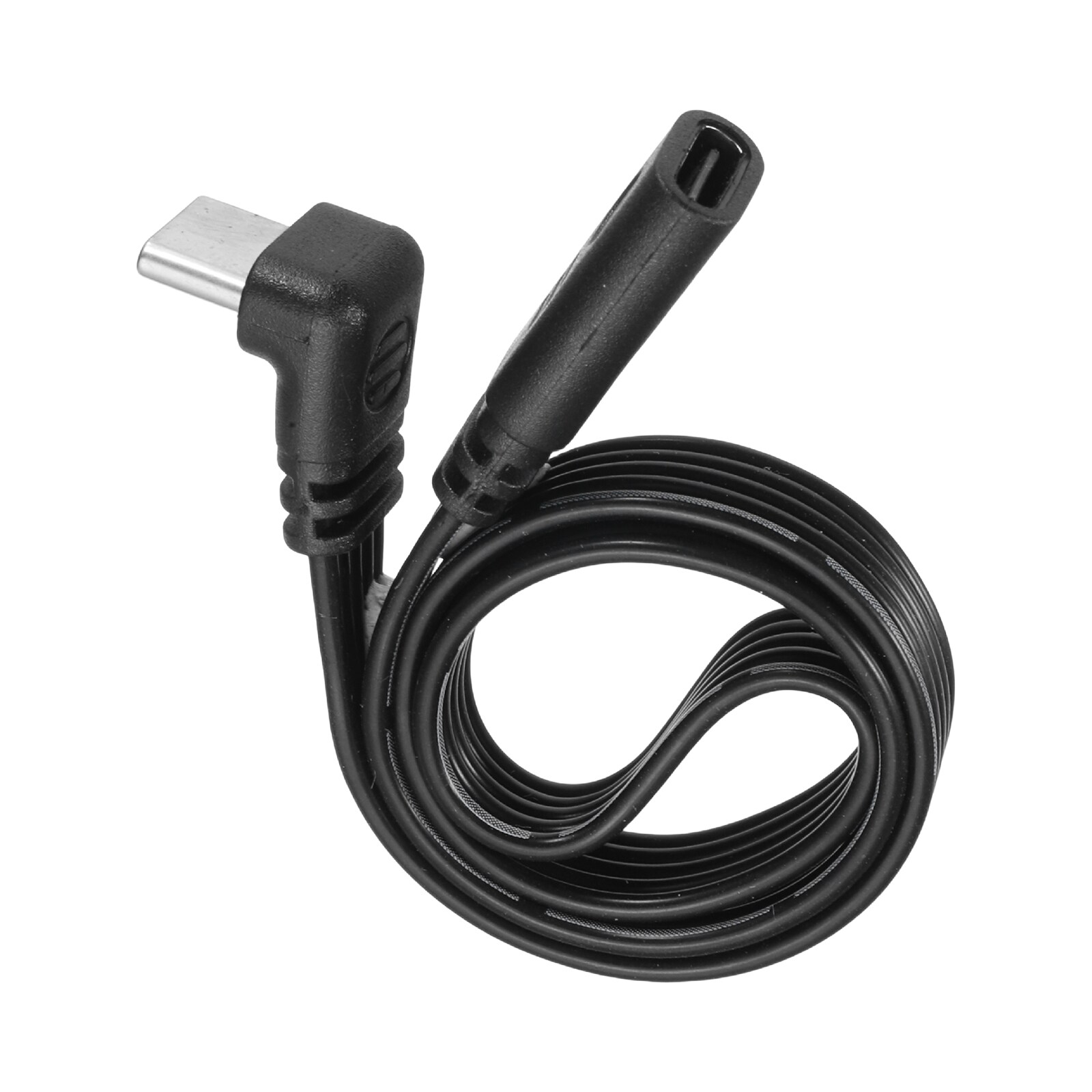 Unique Bargains Flat USB C Cable 11.8 Inch 90 Degree Male to Female Adapter Silicone 480Mbps Speed Type-C Extension Flat Cables for Phone Tablet Laptop Car Chargers