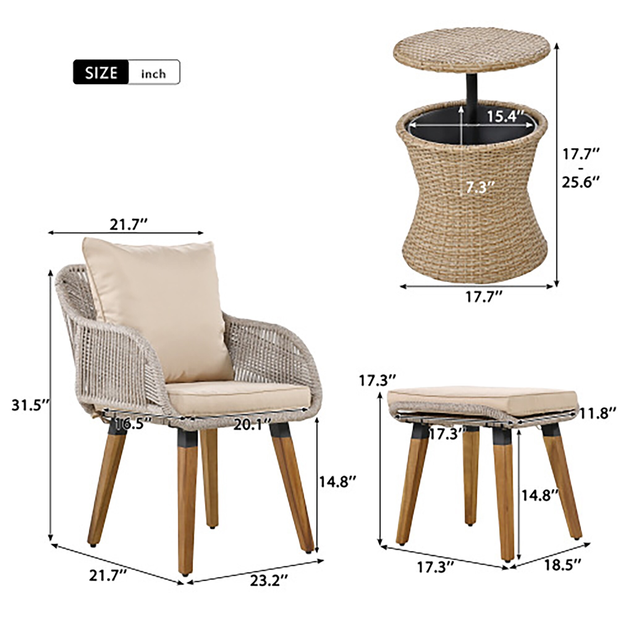 CASAINC CA-6201BC Patio-Conversation-Sets - View #9