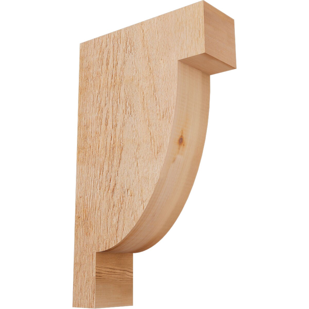 Ekena Millwork COR04X12X20ALP00RWR 4-in x 12-in x 20-in Alpine Unfinished Western red cedar Wood Paintable/Stainable Corbel