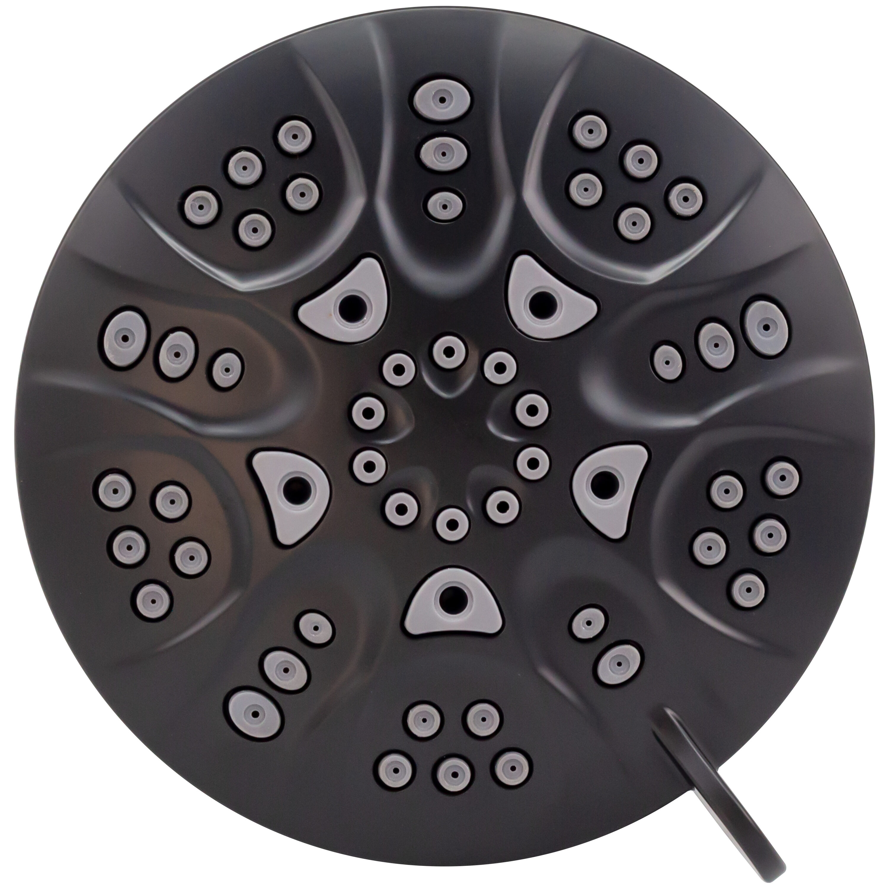 Matte Black Dual Shower Head with Adjustable Slide Bar and Filter