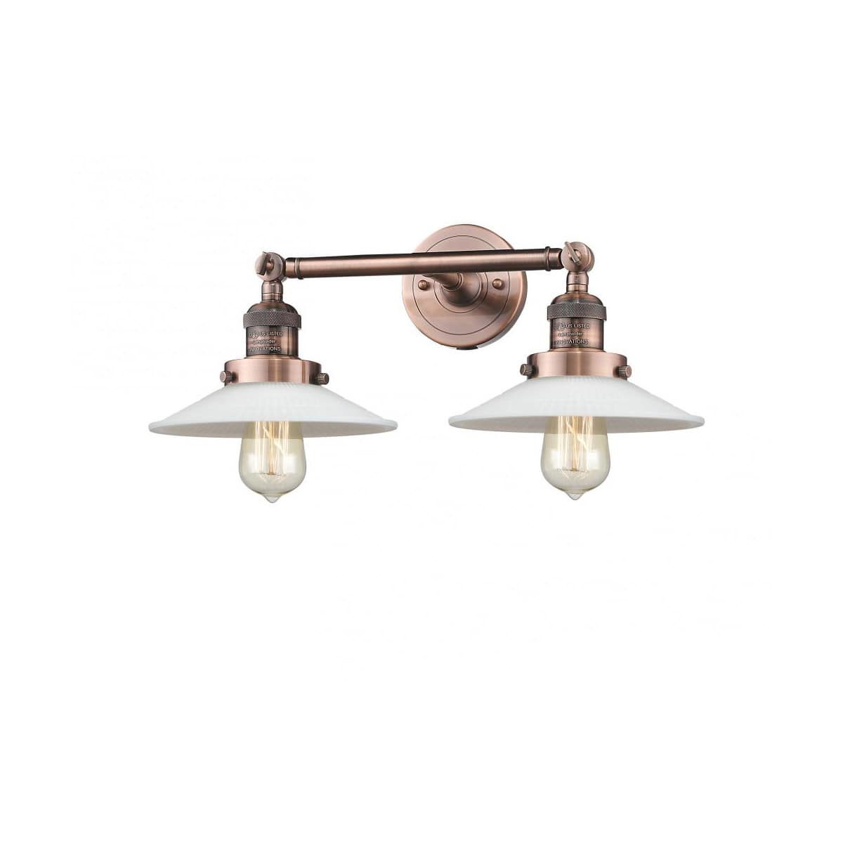Innovations Lighting 1746204 208-AC-G1-LED Franklin Restoration Halophane Antique Copper