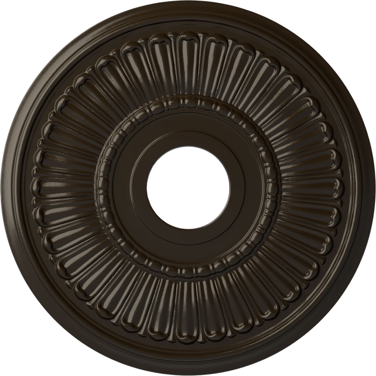 Ekena Millwork CM16MLSHF Melonie 16-in W x 16-in L Painted Stone Hearth Polyurethane Whole Ceiling Medallion