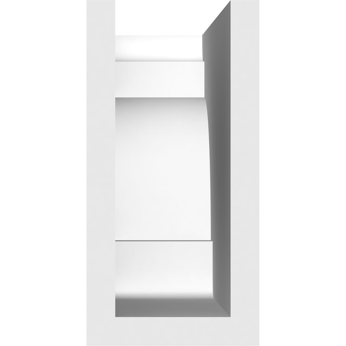 Ekena Millwork RFTP03X06X12NEB Exterior-Brackets-Braces - View #4