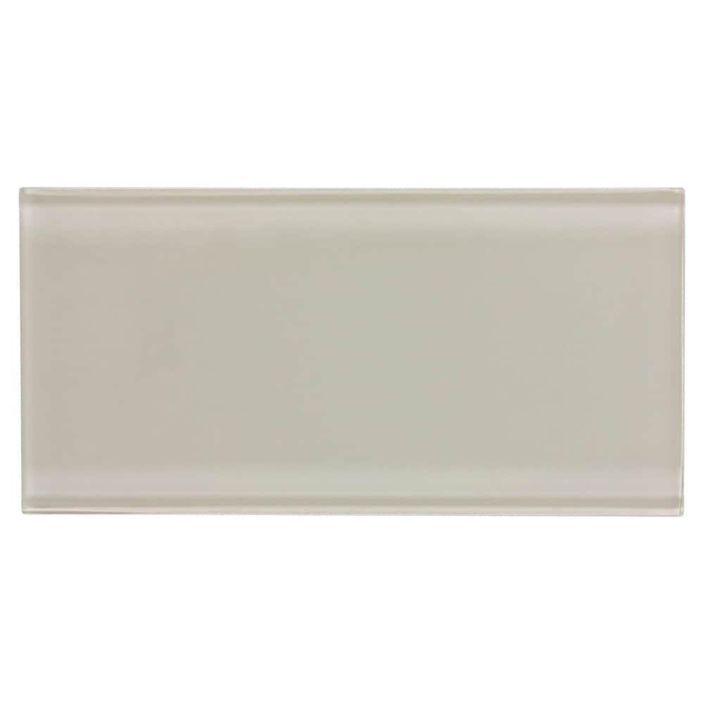 Elida Ceramica Beige 4-in x 8-in Glossy Glass Subway Wall Tile