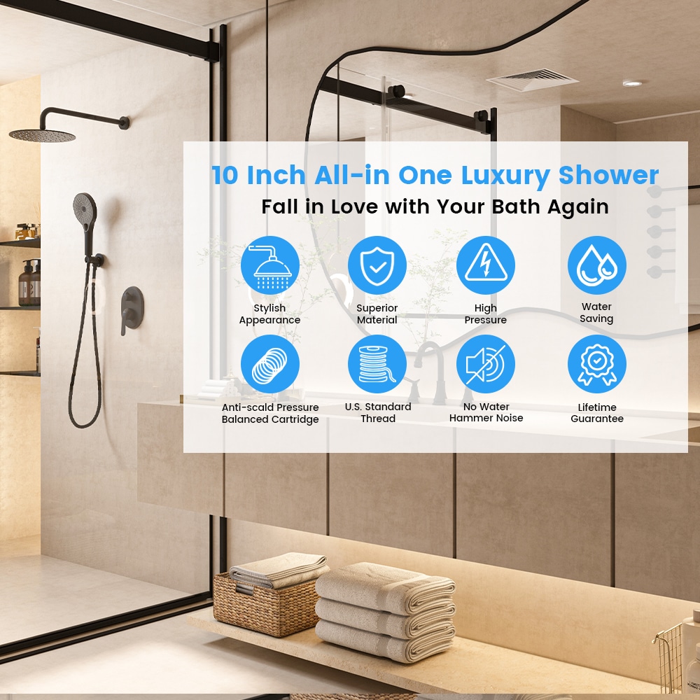 CASAINC CS3602-16BG Showerhead-Bar-Panels - View #13