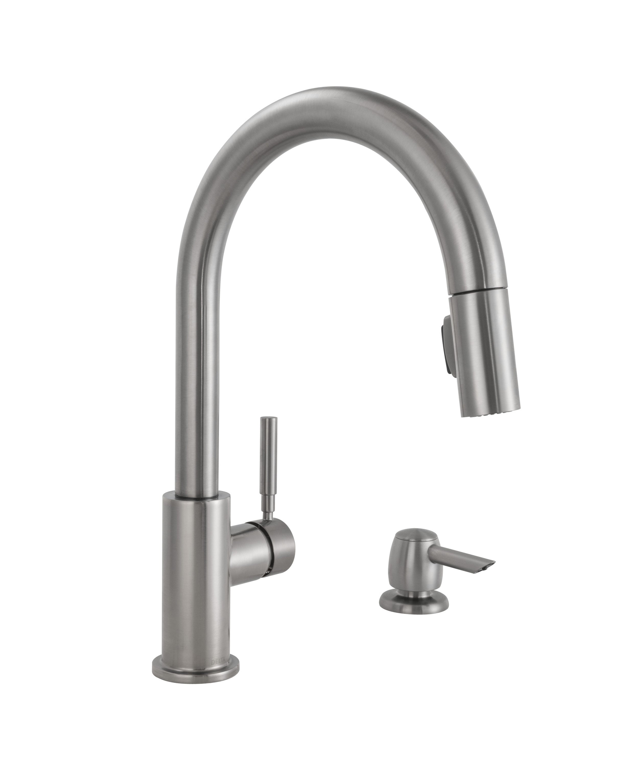 Delta Trask Stainless Steel Single Handle Pull down Kitchen Faucet