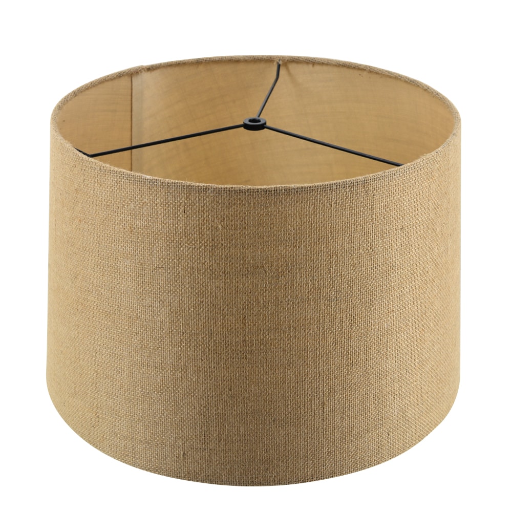 15.5in Drum Linen Lampshade - Natural