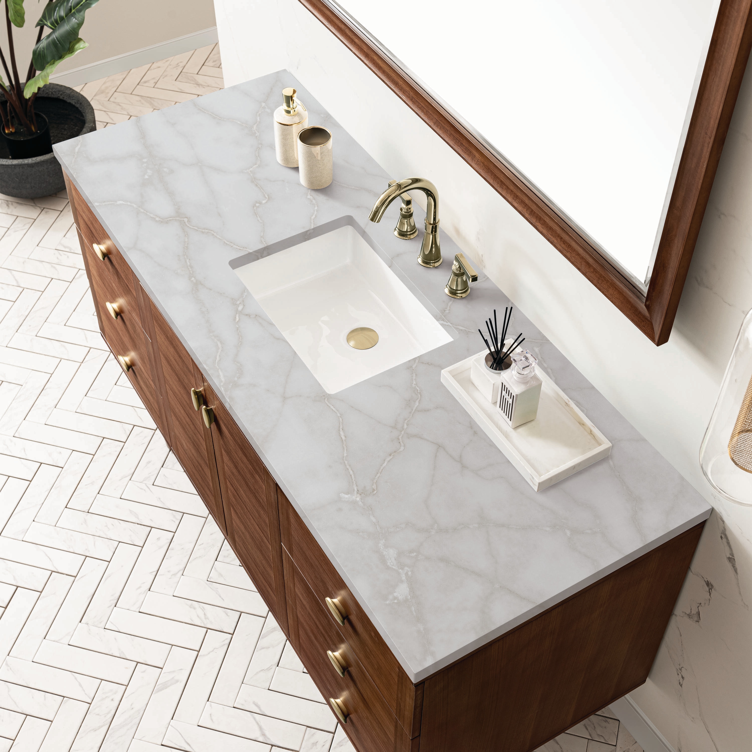 James Martin Vanities 670-V60S-WLT-3VSL Bath-Vanity-Combo - View #8