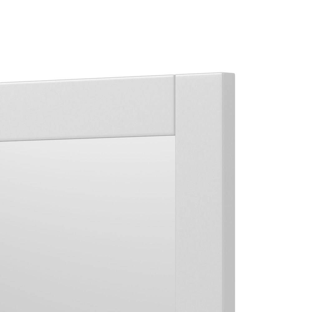 CRAFT + MAIN Jaxon 22-in x 32-in Framed Bathroom Vanity Mirror (White ...