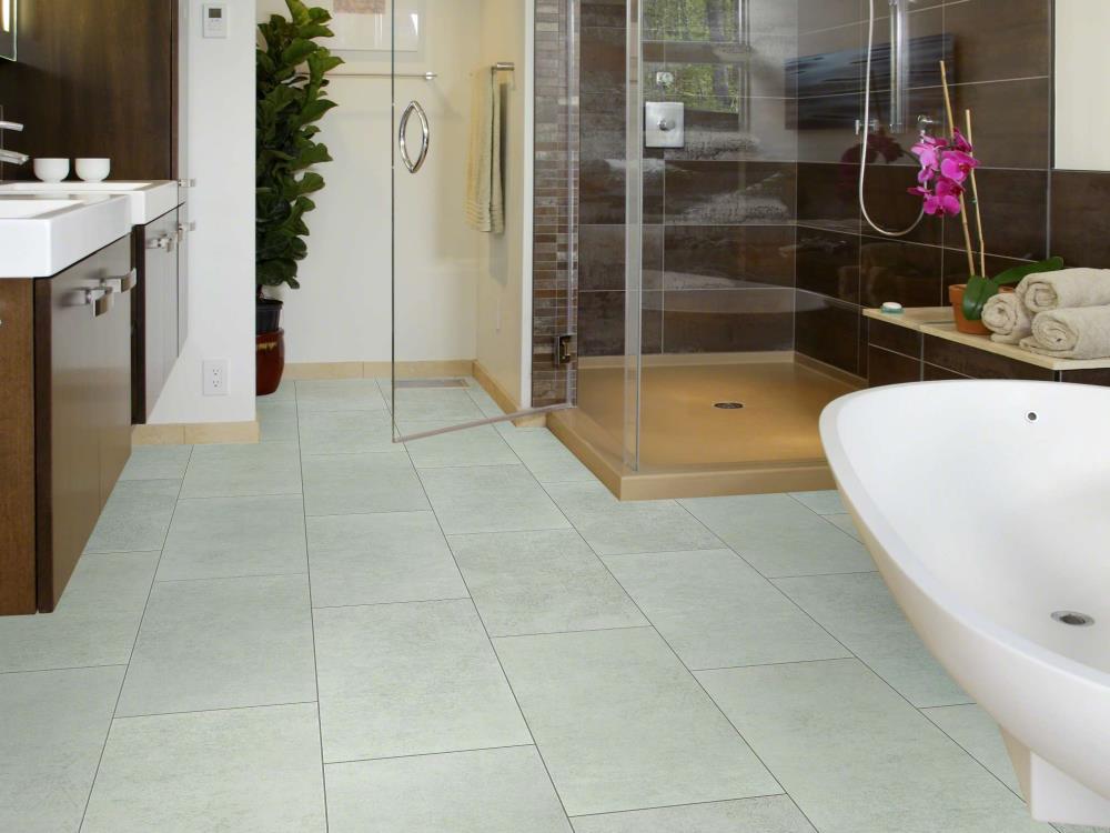 Shaw Siltstone Vinyl Tile Sample