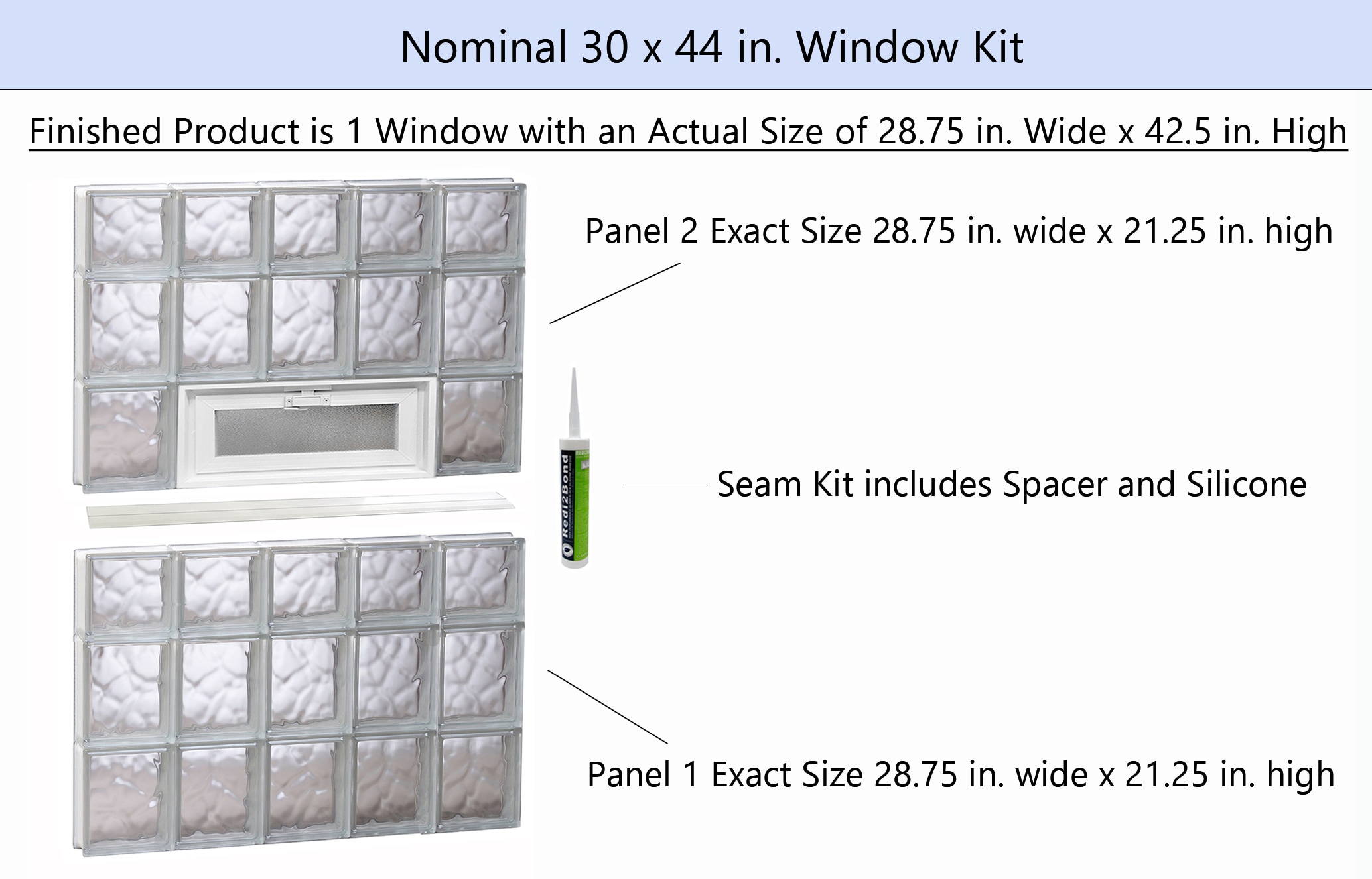 REDI2SET V3044DC Glass-Block-Windows - View #2