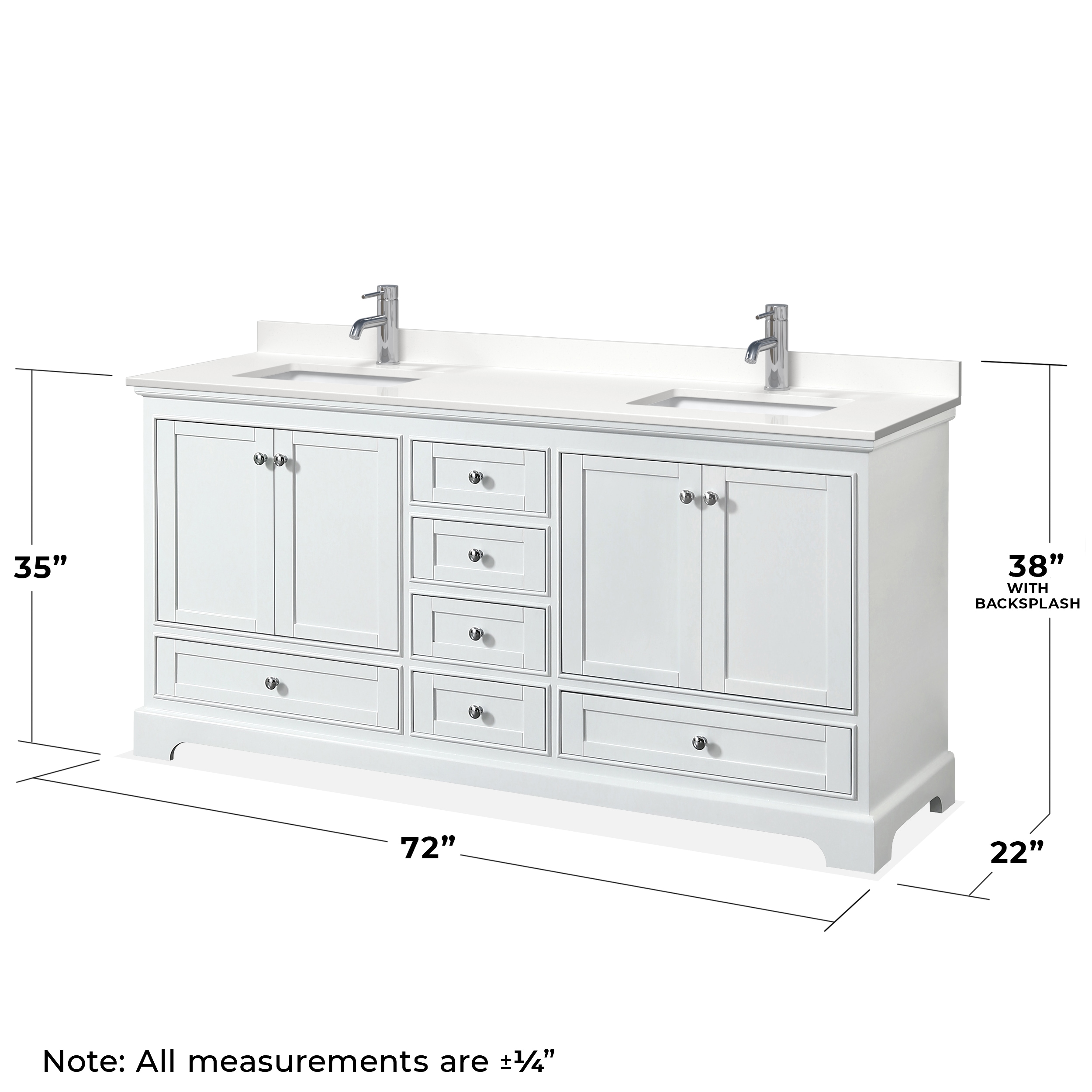 Wyndham Collection WCS202072DWHWQUNSMXX Bath-Vanity-Combo - View #4