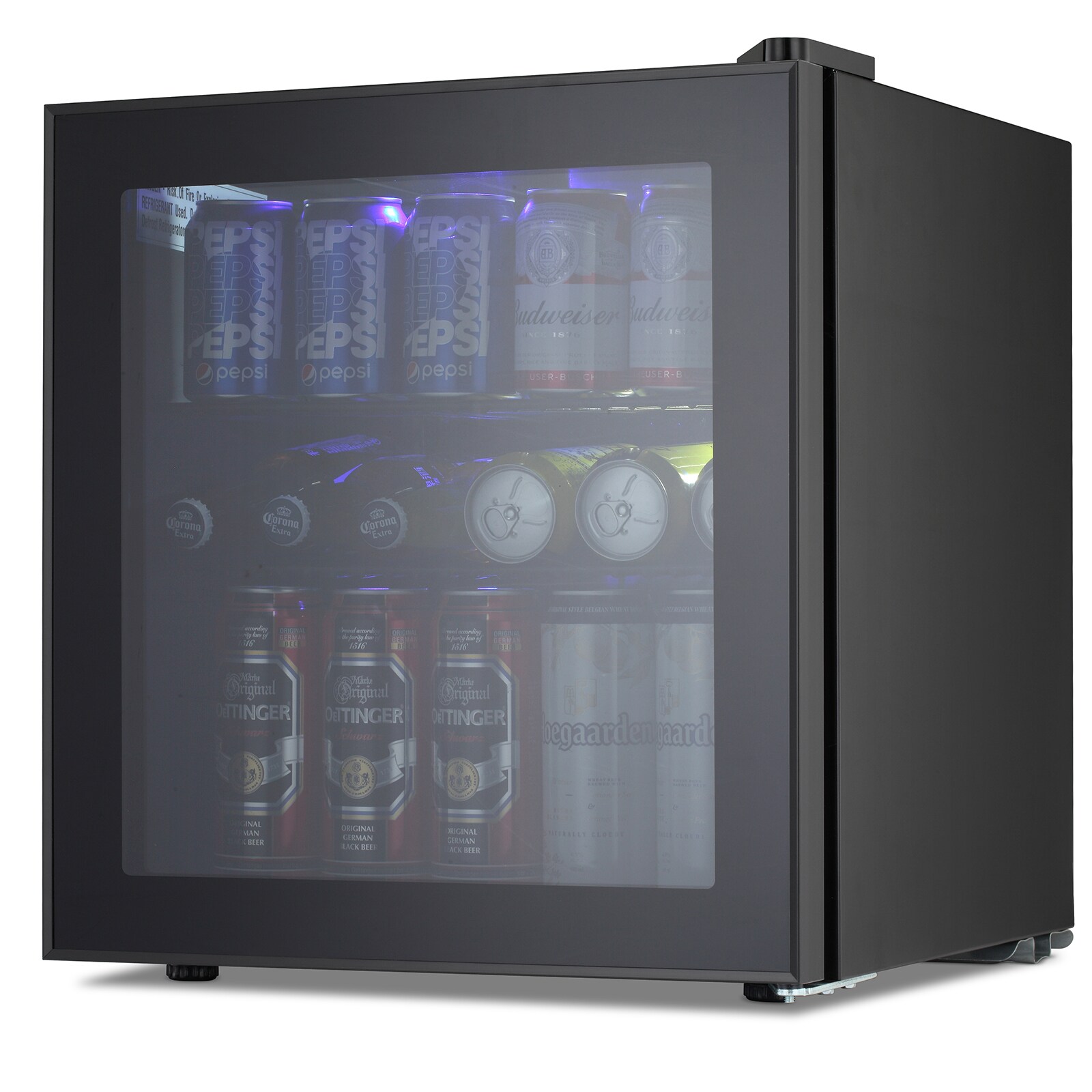 COWSAR 17.5-in W 57-Can Capacity Silver Freestanding Beverage ...