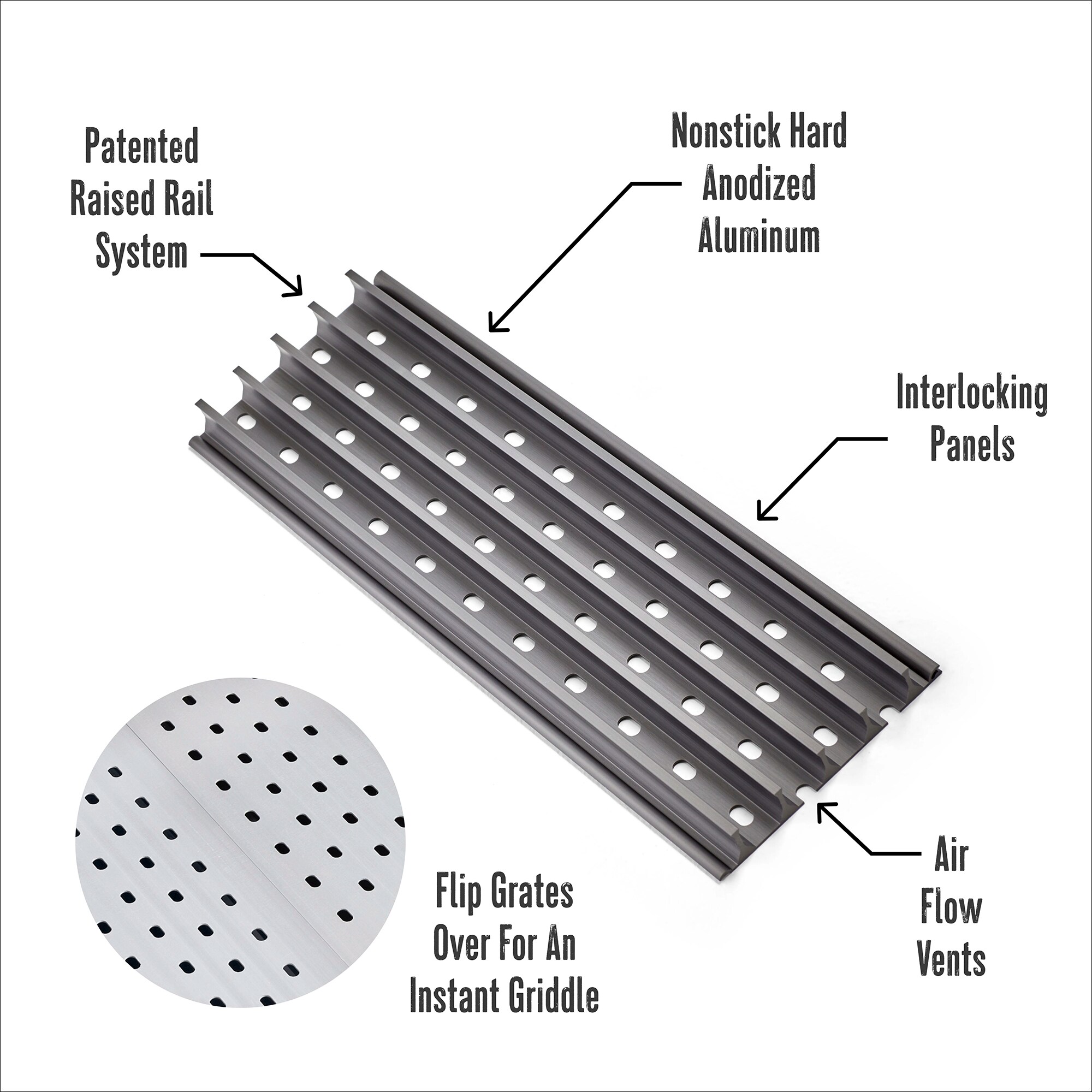 GrillGrate PKV2 Gas-Grill-Cookgrates-Warmracks - View #6