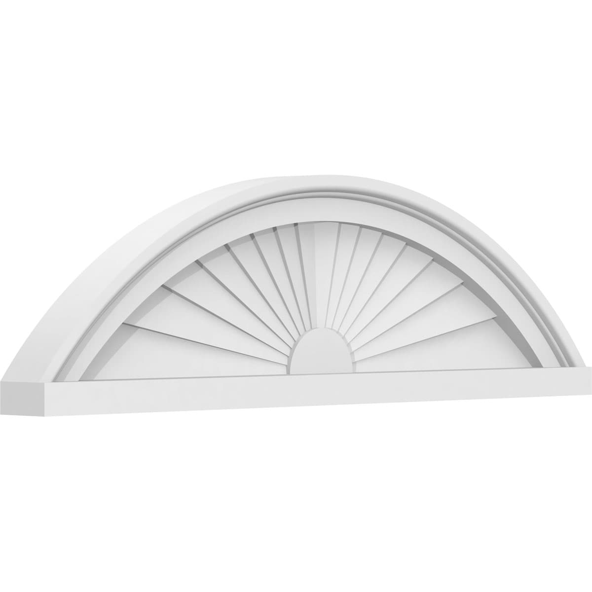 Ekena Millwork PEDPS026X075SEG01 26-in W x 7.5-in L PVC Pediment