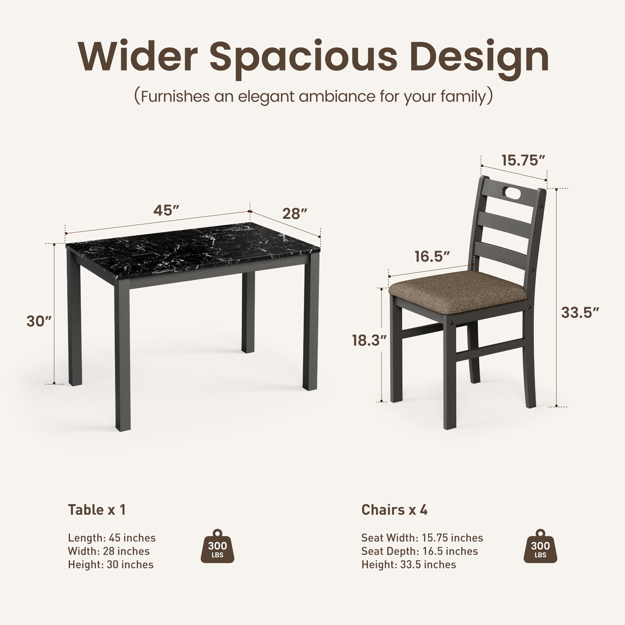 Sunshine Valley IF901-S02-BK Dining-Sets - View #11