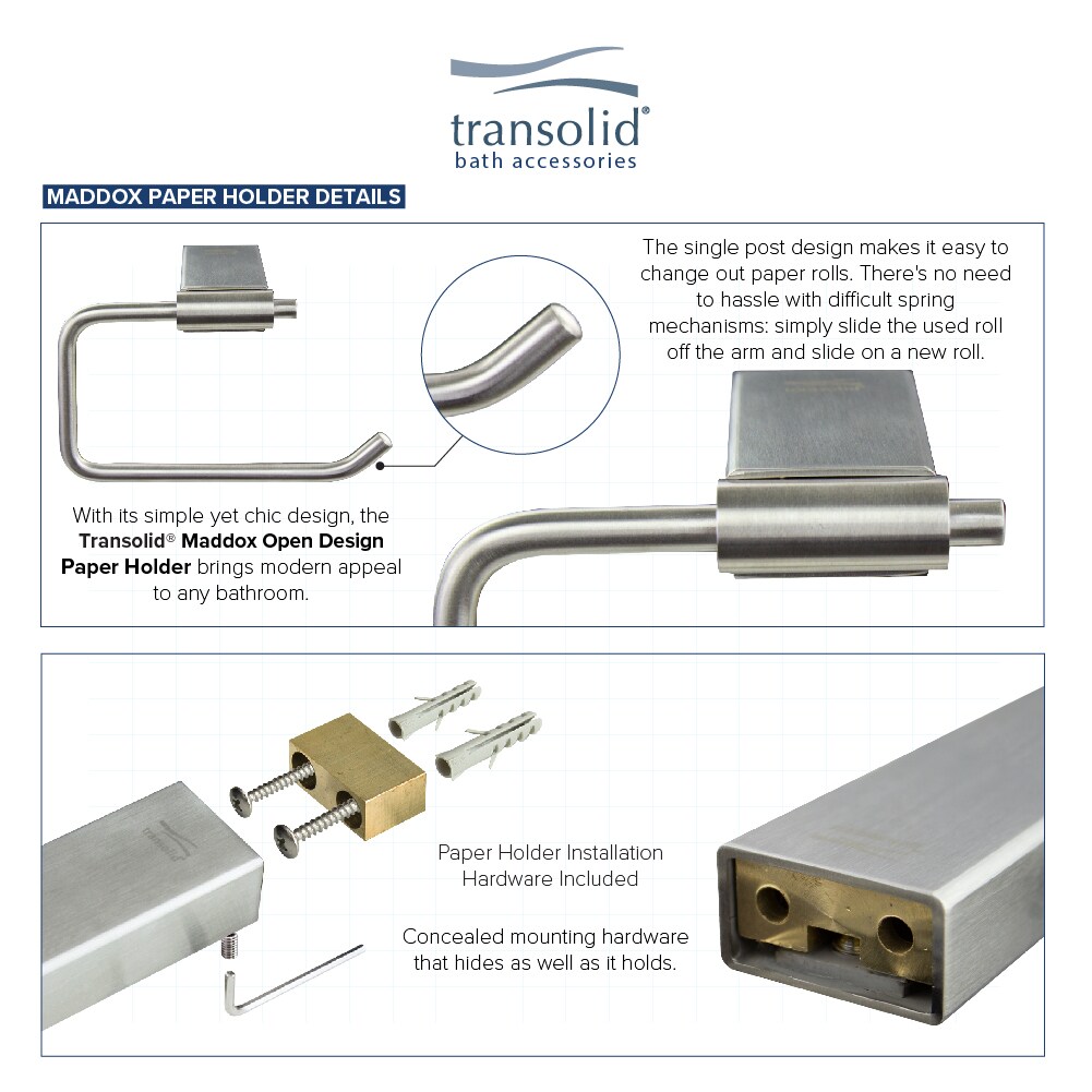 Transolid KA-MDX-4-BS Decorative-Bath-Hardware-Kits - View #5