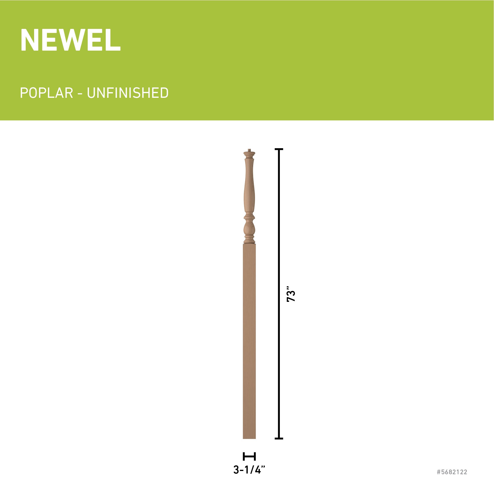 L.J. Smith Stair Systems LJP-3918-P Interior-Stairpart-Newel-Posts - View #3