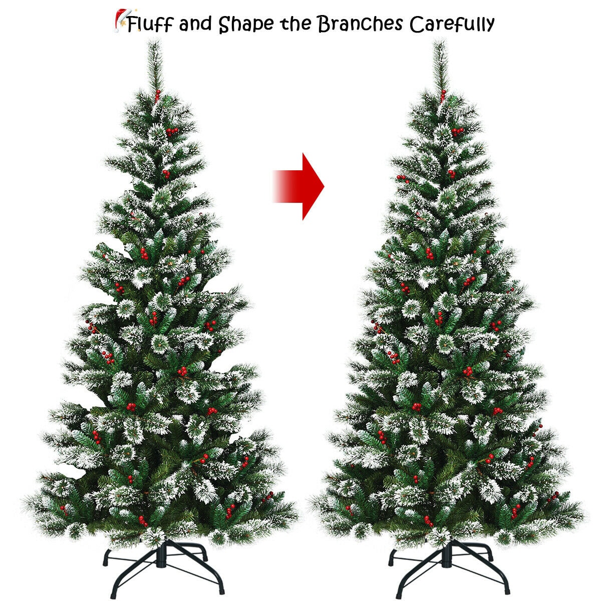 WELLFOR CM-HWY-22801 Artificial-Christmas-Trees - View #6
