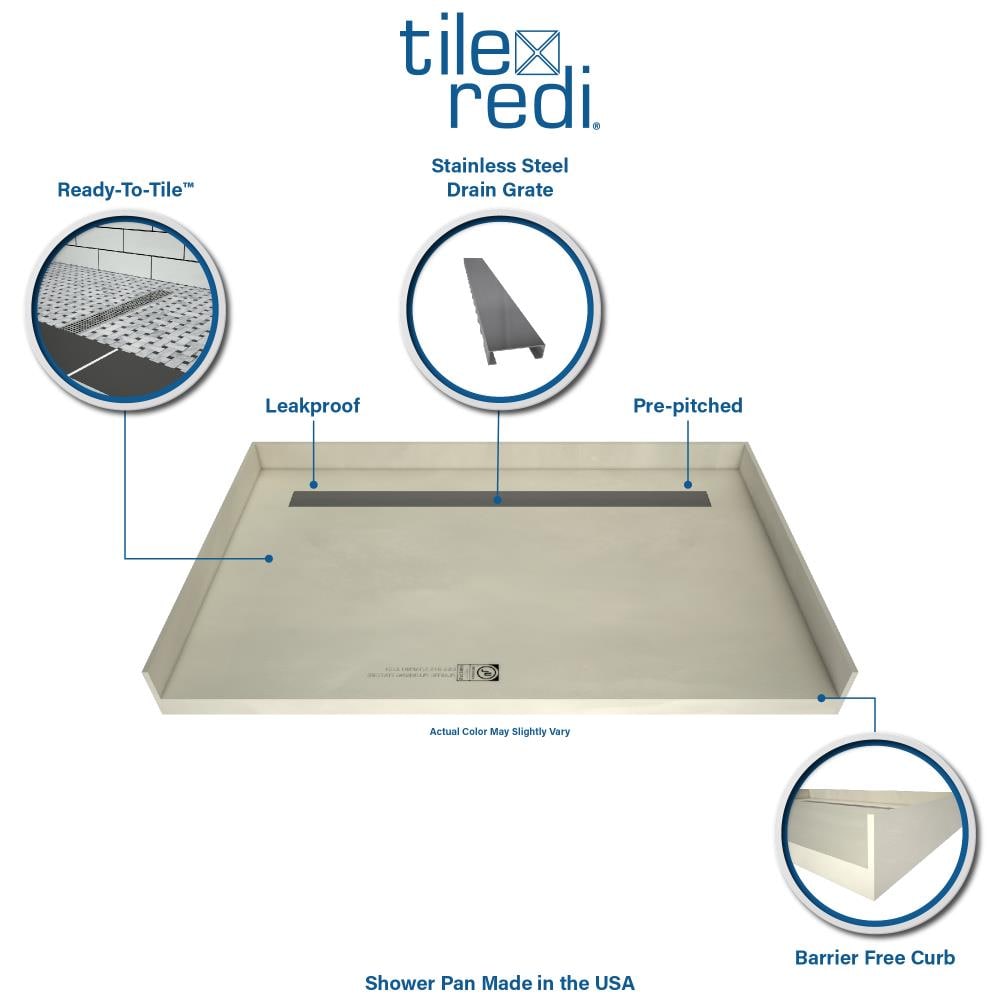 Tile Redi RT4060CBFB-PVC-BN3 Shower-Floors - View #2