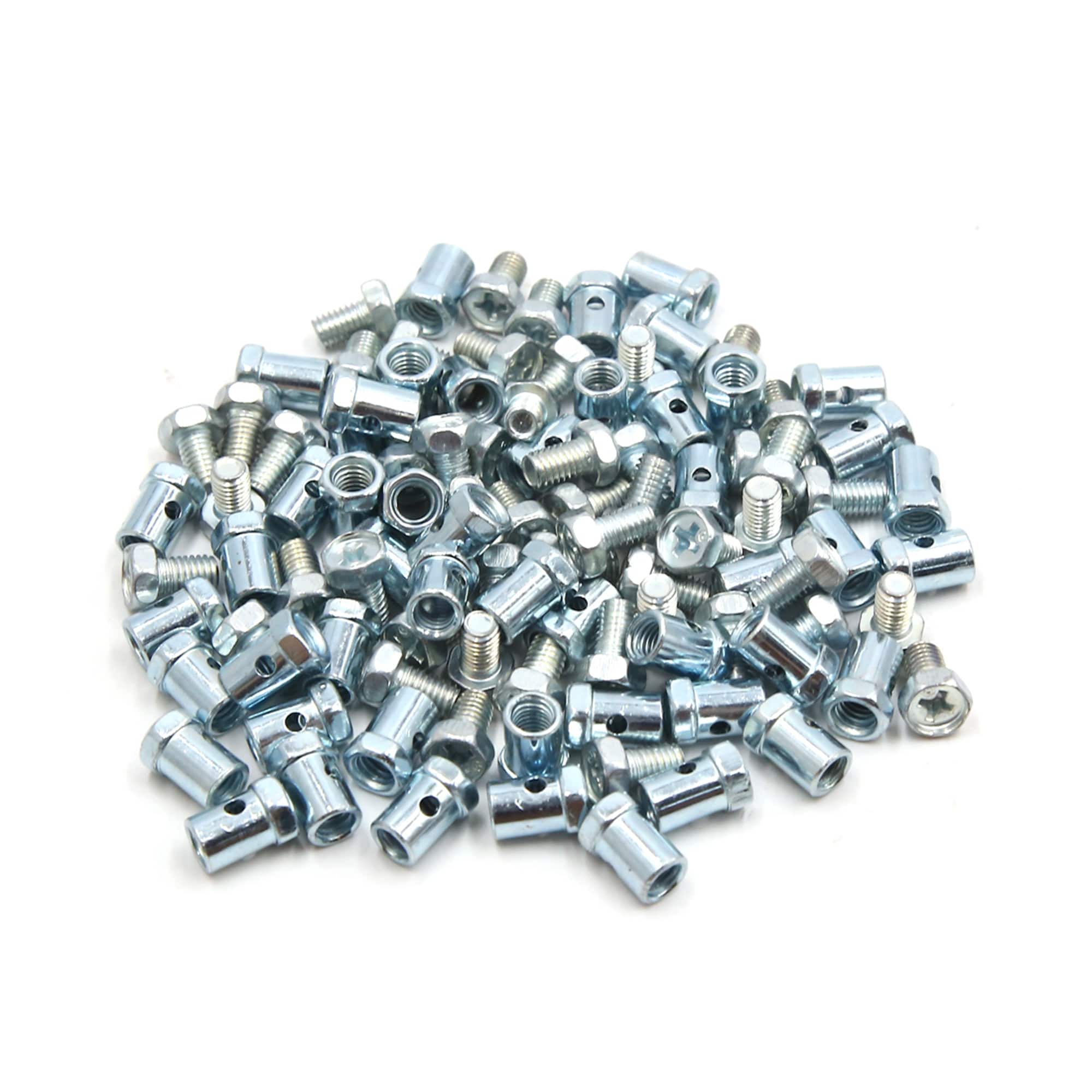 50pcs 5mm Thread Dia Brake Cable Wire Solderless Nipple Screw for Motorcycle
