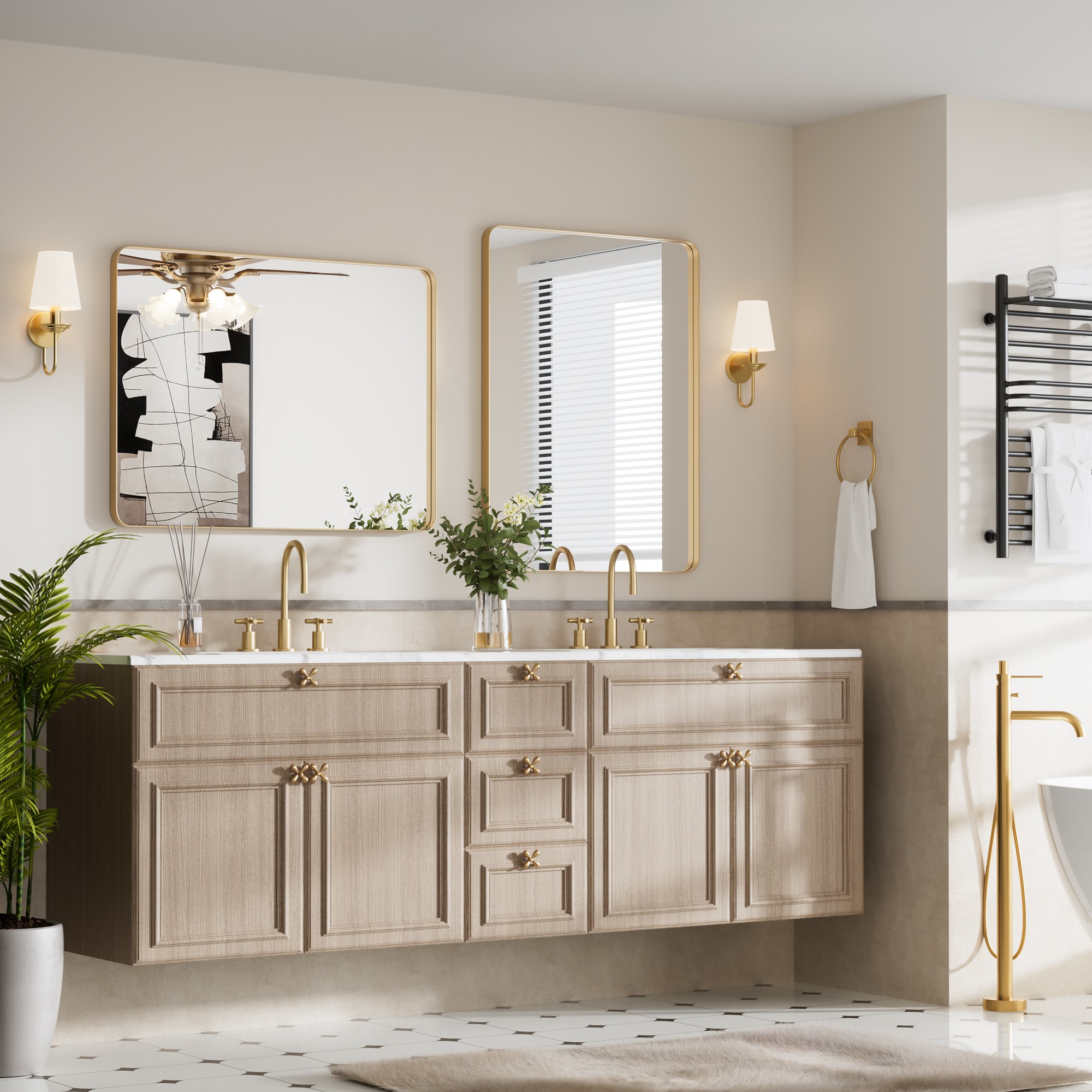 Clavie LS-24361-SRGD Decor-Mirrors - View #4