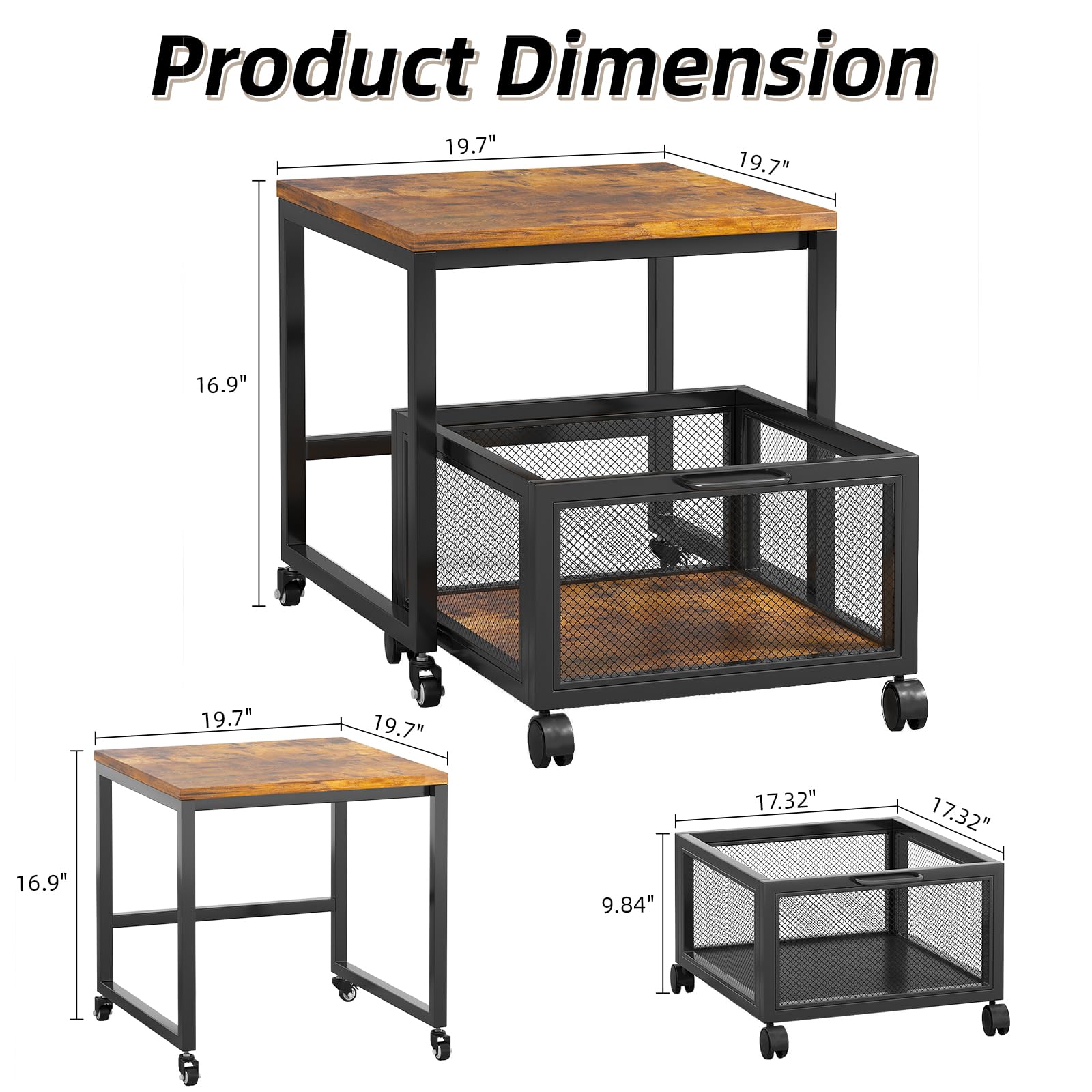 PUPWE 5749848312085 Office-Carts - View #2