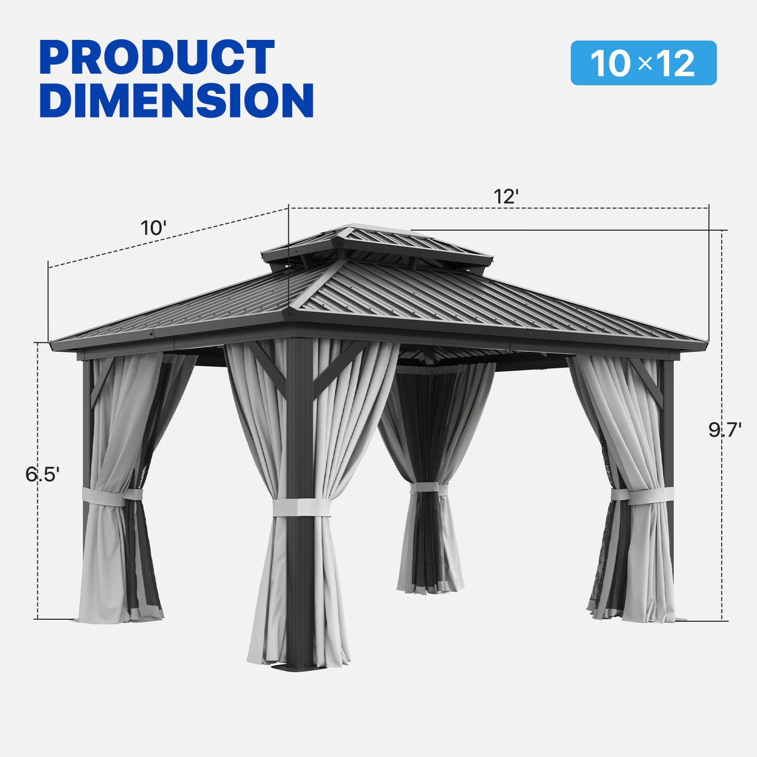 Sunmthink GB-058-10G04 Wood-Resin-Gazebos - View #4