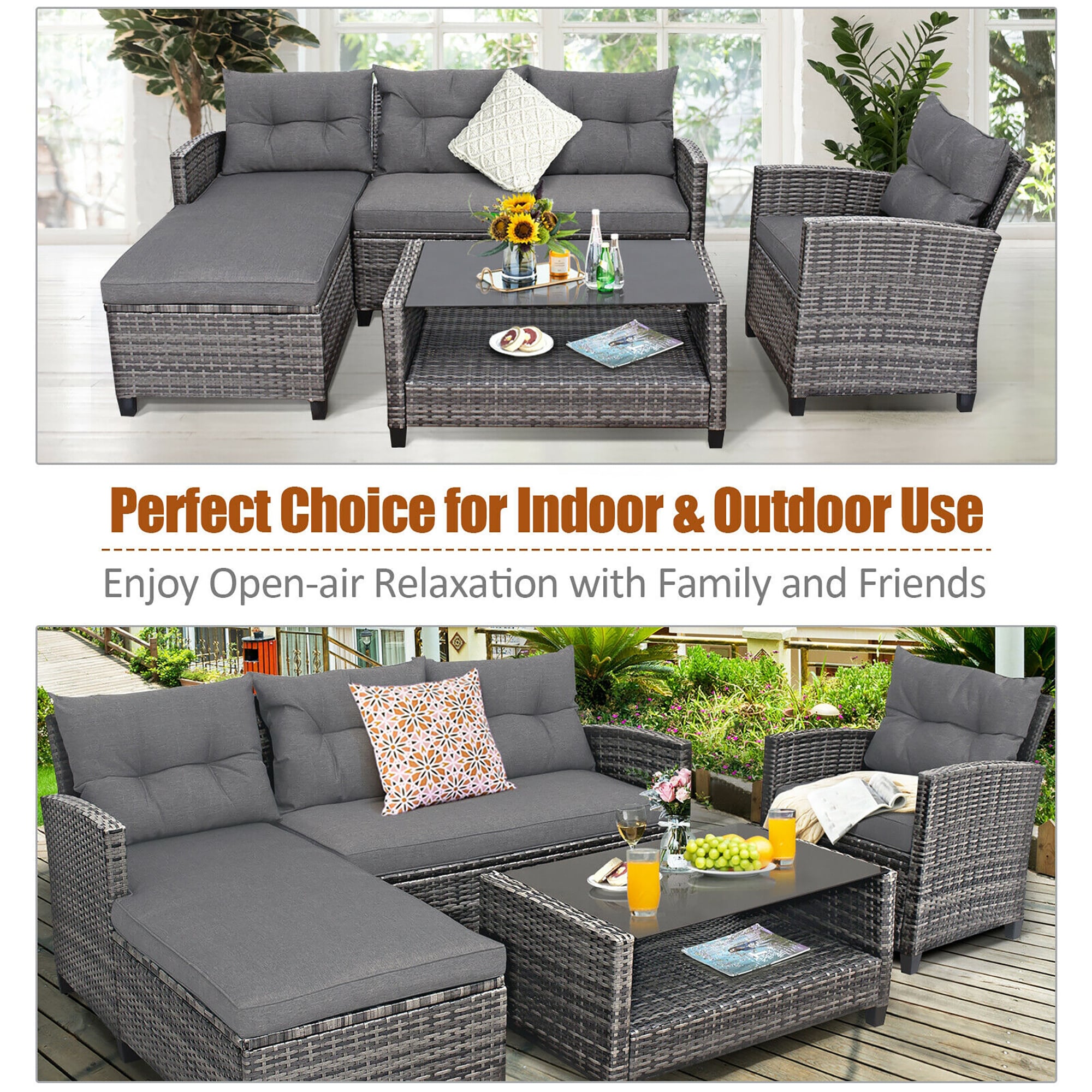 Forclover HYFL-569GR+ Patio-Conversation-Sets - View #6