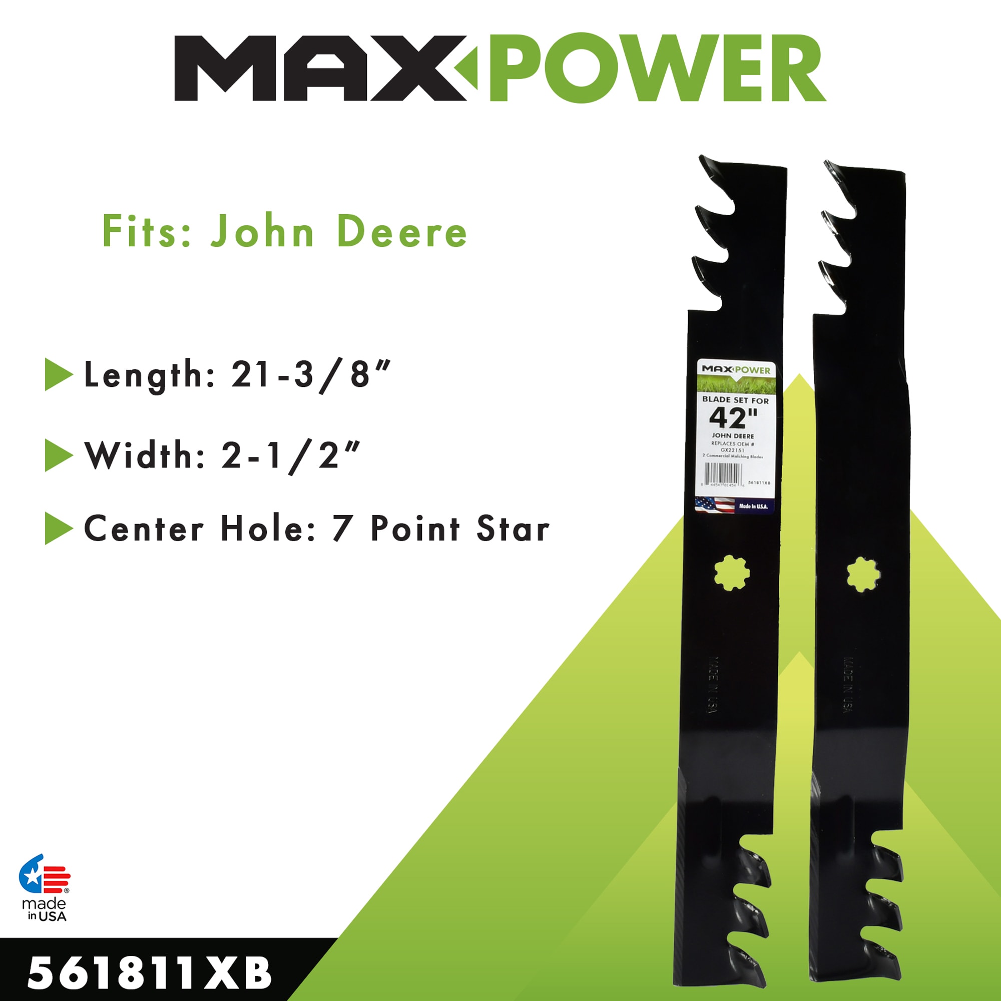 MaxPower 561811XB Ope-Mower-Blades - View #5