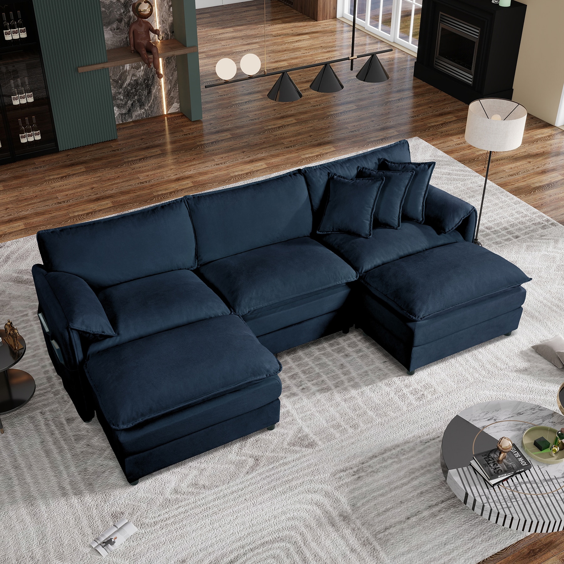 SINOFURN SYA370014GY Sofas-Loveseats - View #2