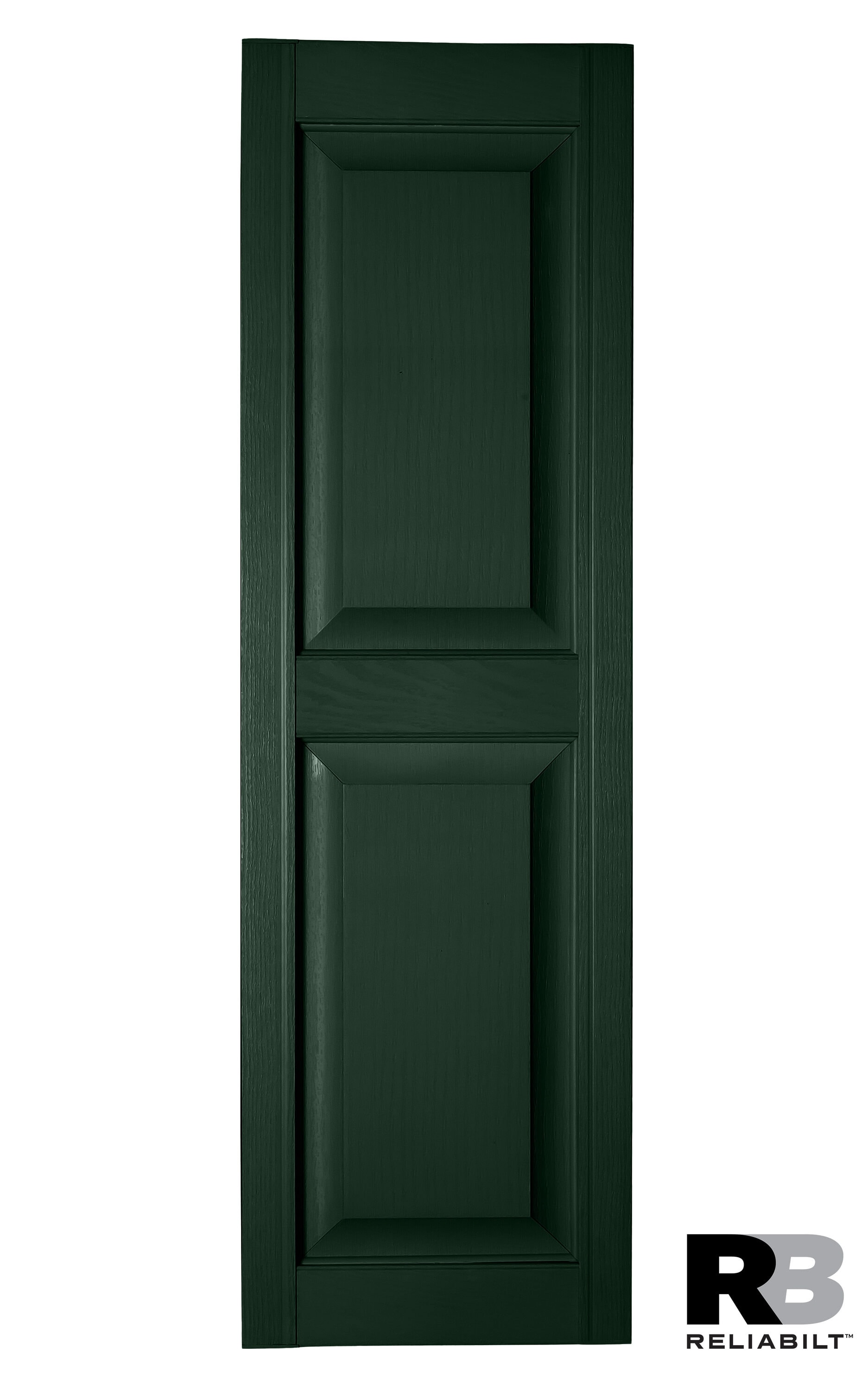 RELIABILT RP1472331 14.5-in W x 72-in H Heritage Green Raised panel Polypropylene Exterior Shutters ( 2 -Pack )