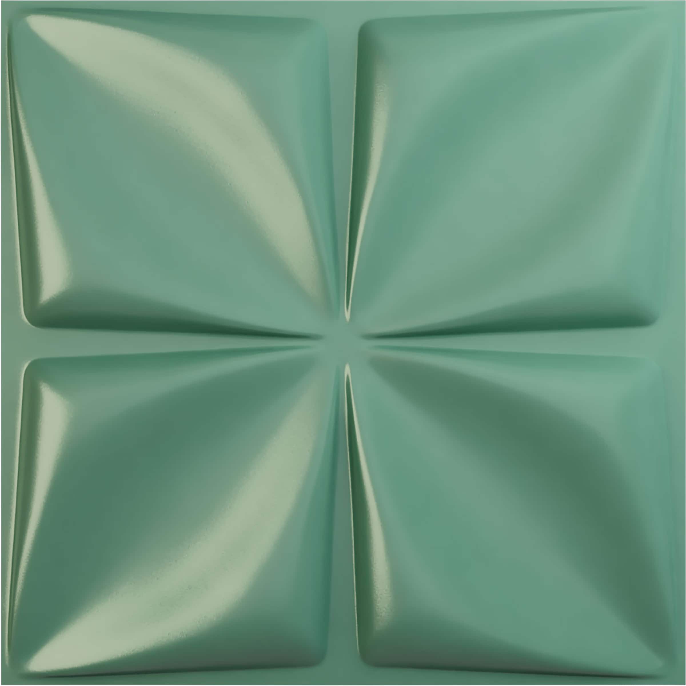Ekena Millwork WP20X20RLFSM 19-5/8-in x 19-5/8-in Embossed Paintable/Stainable Green PVC Wall Panel (