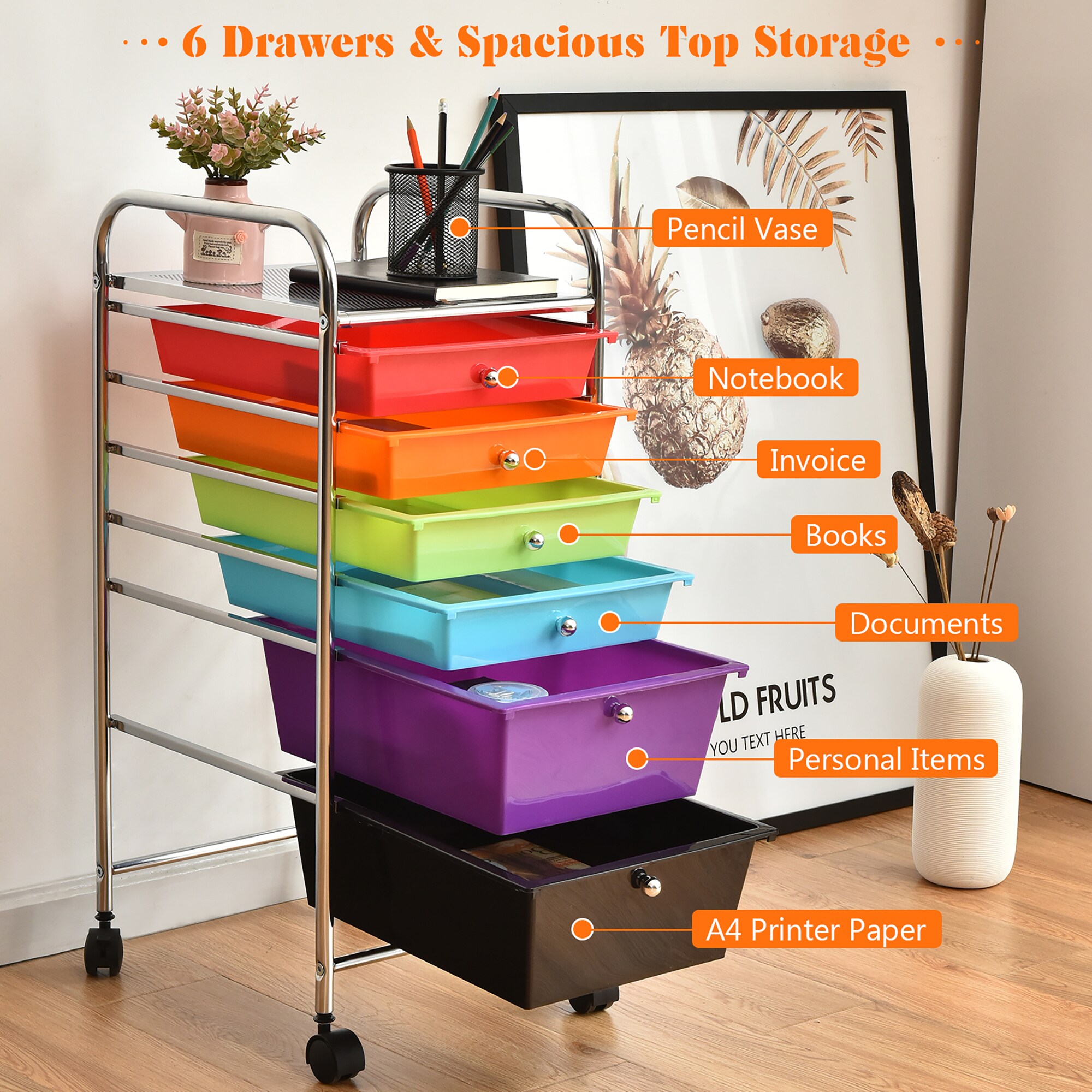 Costway HW53824MT Office-Carts - View #5